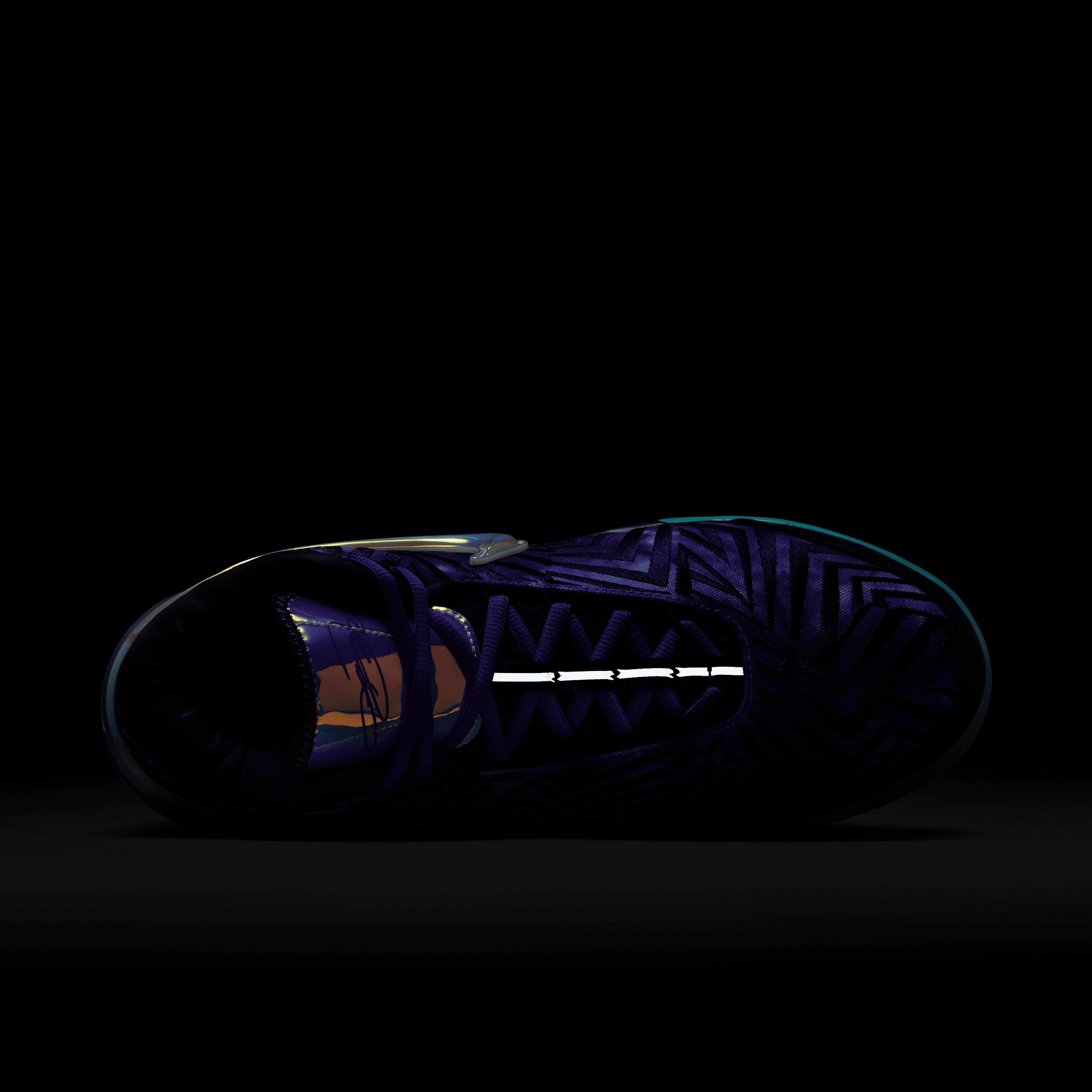 Nike Mens Lebron James Nike LBJ Nxxt Genisus - Mens Basketball Shoes Persian Violet/White/Imperial Purple Product Image