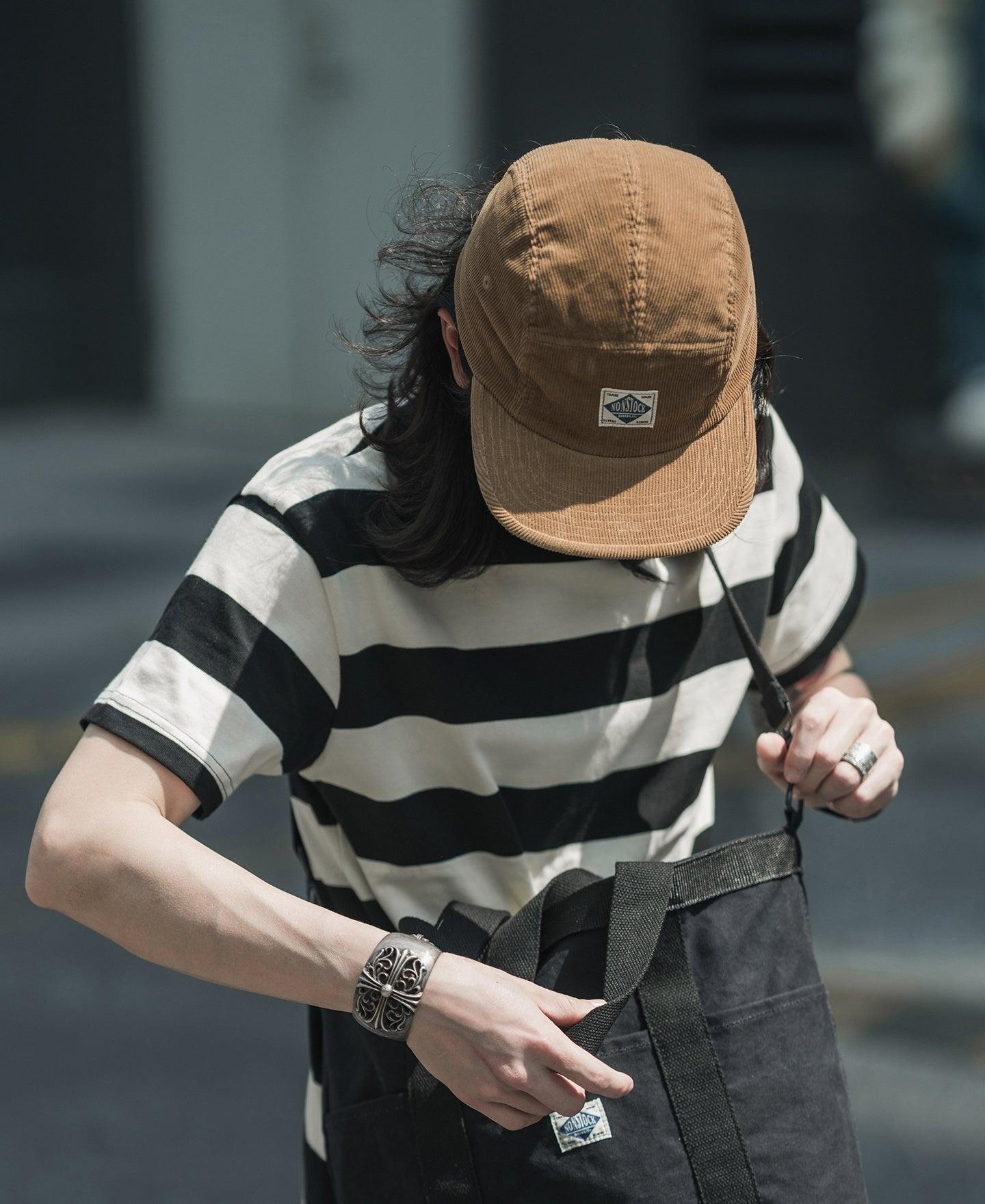 12.5 oz Corduroy 5 Panel Cap - Khaki Product Image