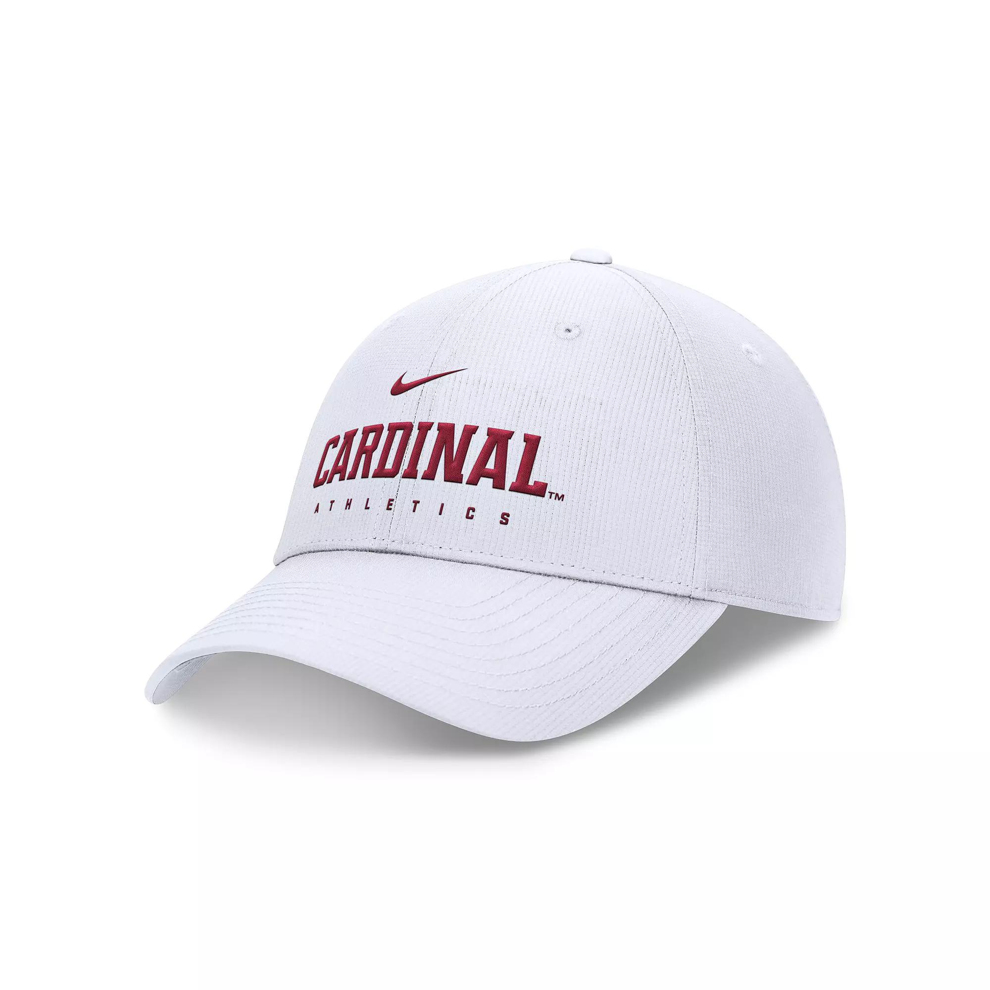 Men's Nike White Stanford Cardinal 2024/25 On-Field Club Performance Adjustable Hat,  Product Image