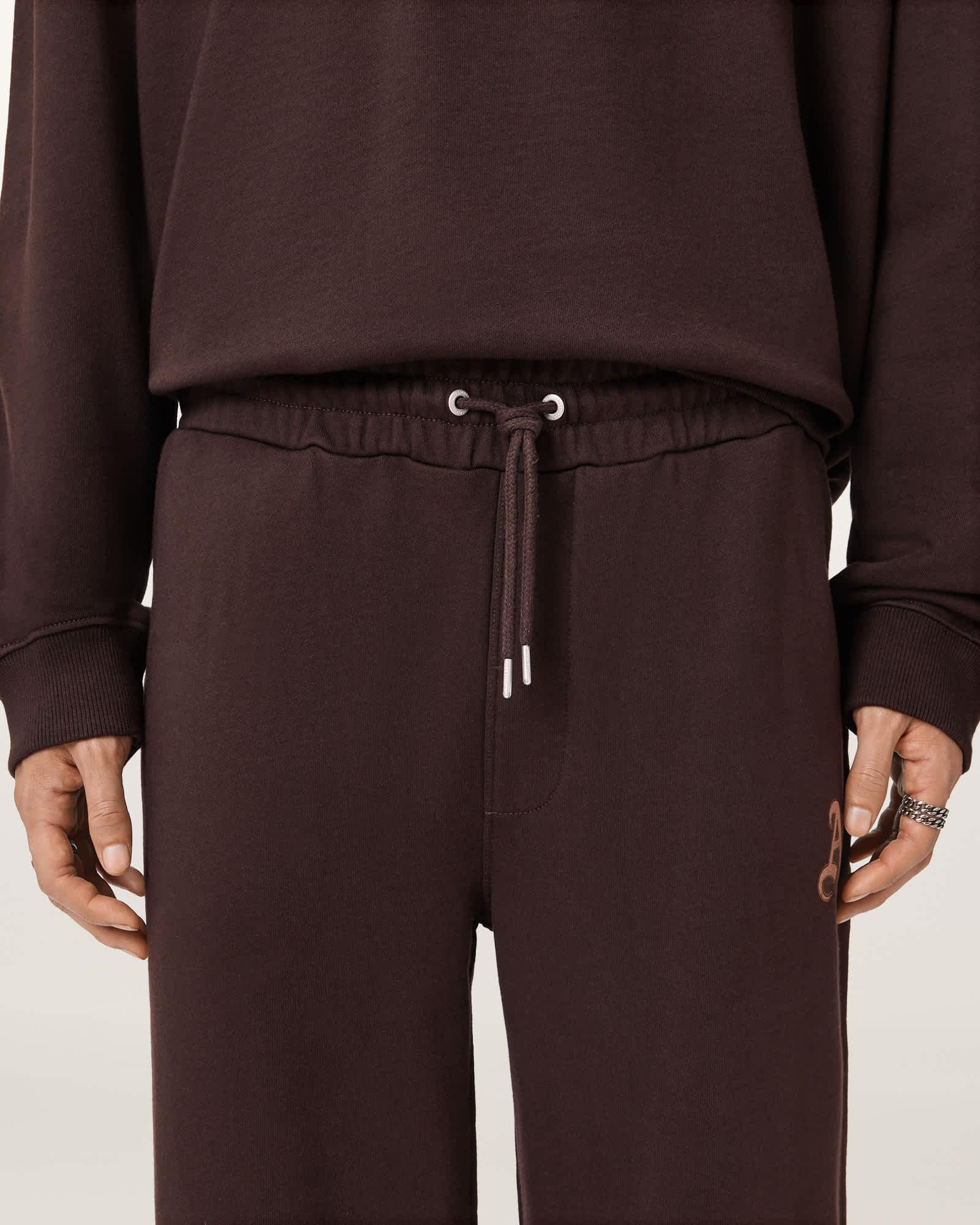 Icon Straight Leg Sweatpants PLUM BROWN | ALLSAINTS US Product Image