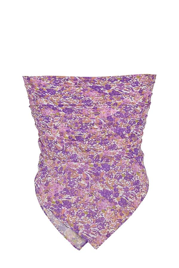Paros  violet floral multi use scarf Product Image