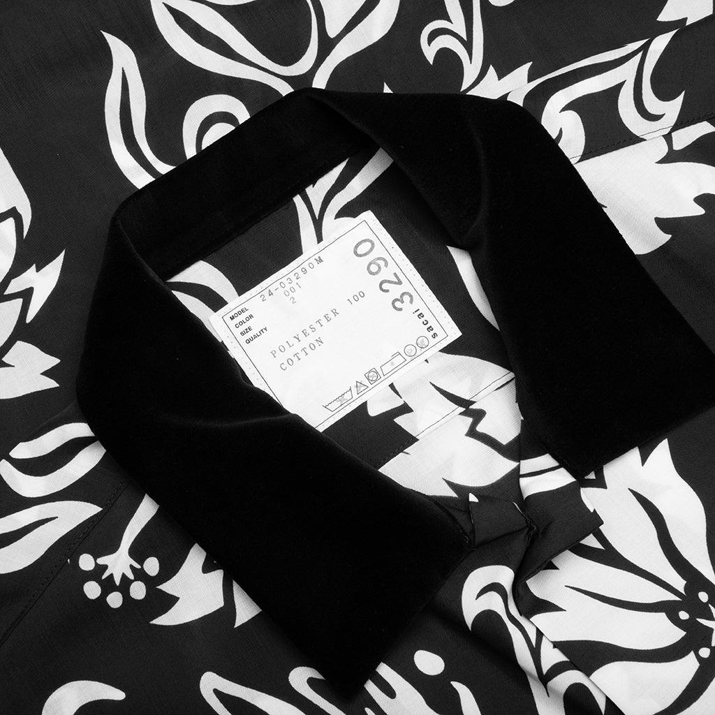 Floral Print Shirt - Black Male Product Image