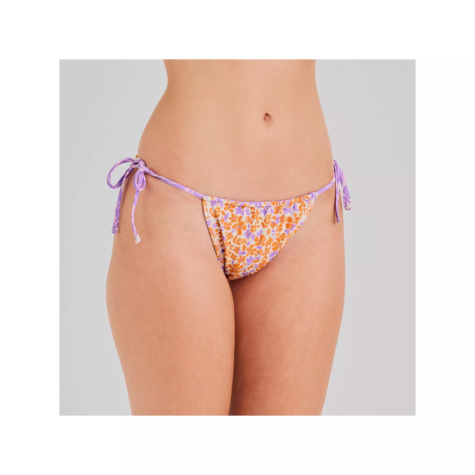 Juniors' Ninety-Nine° Reversible Side Tie Hipster Bikini Bottom, Women's,  Product Image