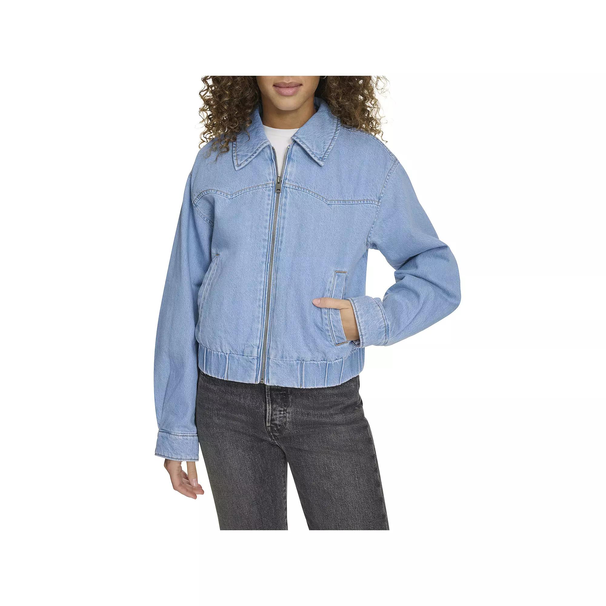 Women's Levi's® Denim Western Bomber Jacket,  Product Image