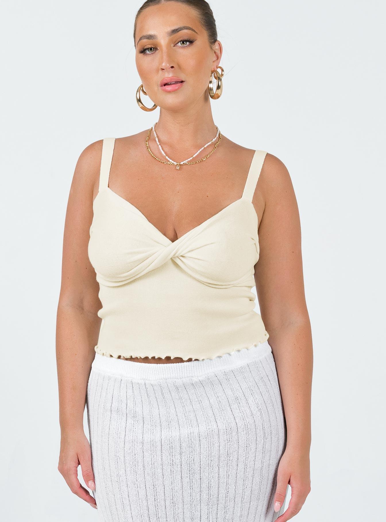 Dalma Twist Top Ivory Product Image