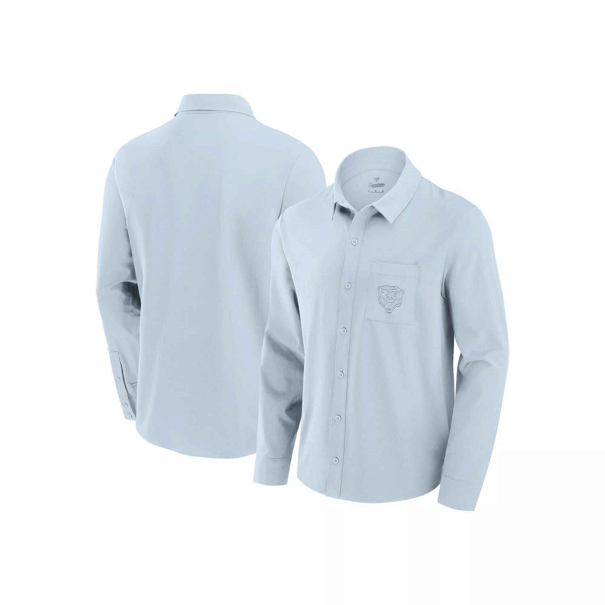 Men's Fanatics Gray San Francisco 49ers Front Office Long Sleeve Button-Up Shirt,  Product Image