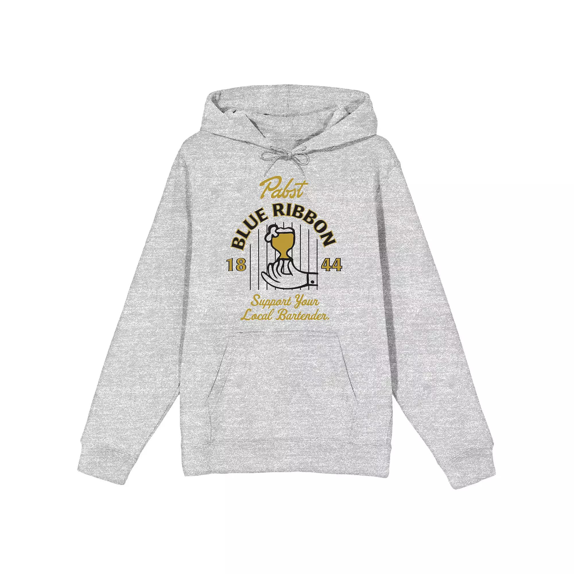 Men's Pabst Blue Ribbon Logo 1844 Hoodie,  Product Image