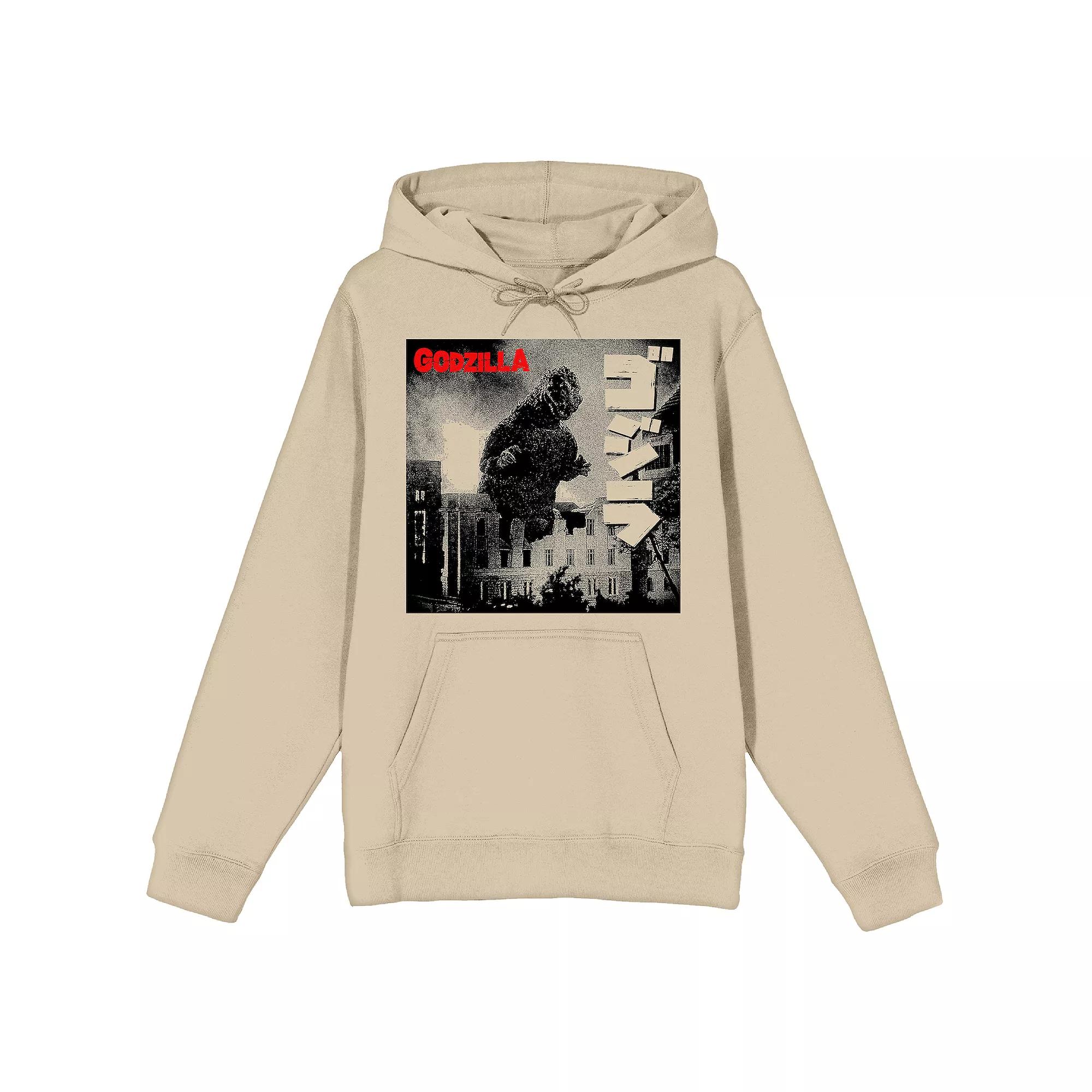 Men's Godzilla Half-Tone Movie Poster Graphic Hoodie,  Product Image