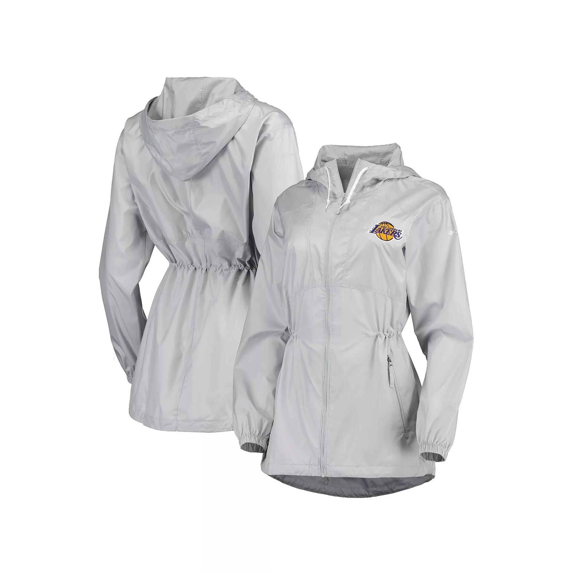 Women's Columbia Gray Los Angeles Lakers Flashback Full-Zip Jacket,  Product Image