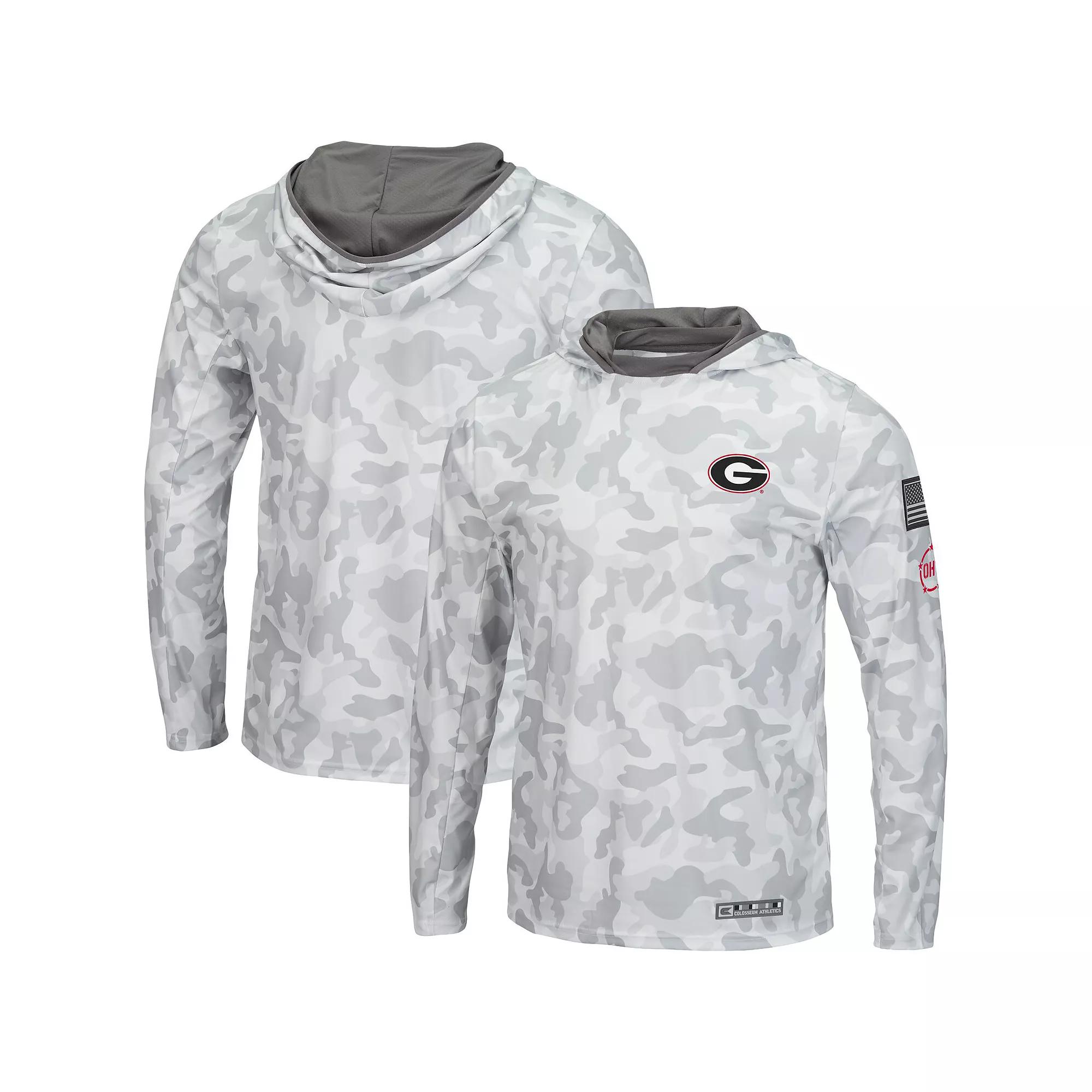 Men's Colosseum Arctic Camo Virginia Tech Hokies OHT Military Appreciation Long Sleeve Hoodie Top,  Product Image