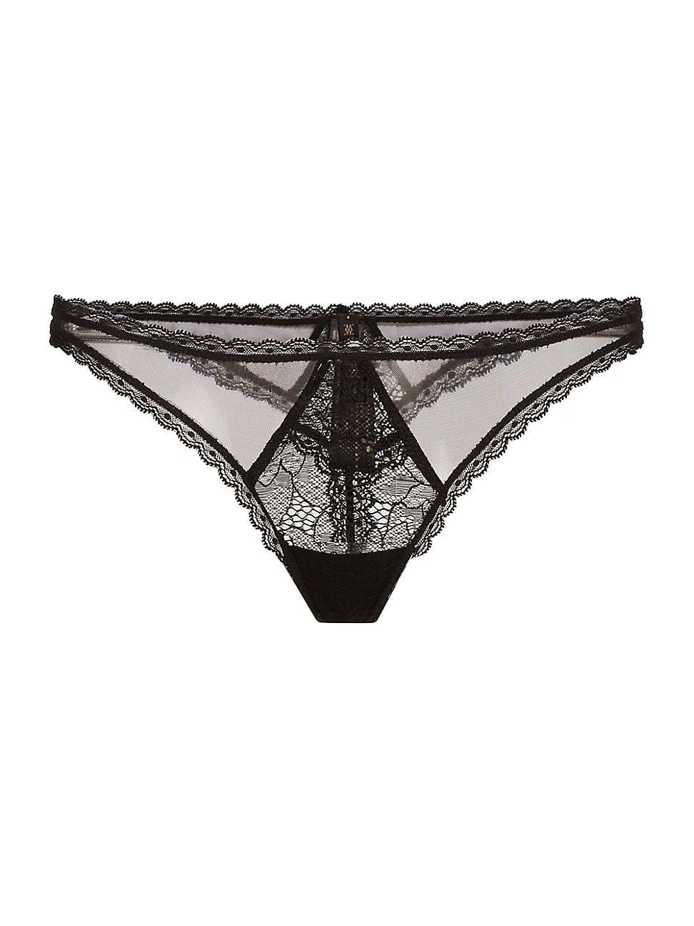 Womens Dahlia Lace Thong Product Image