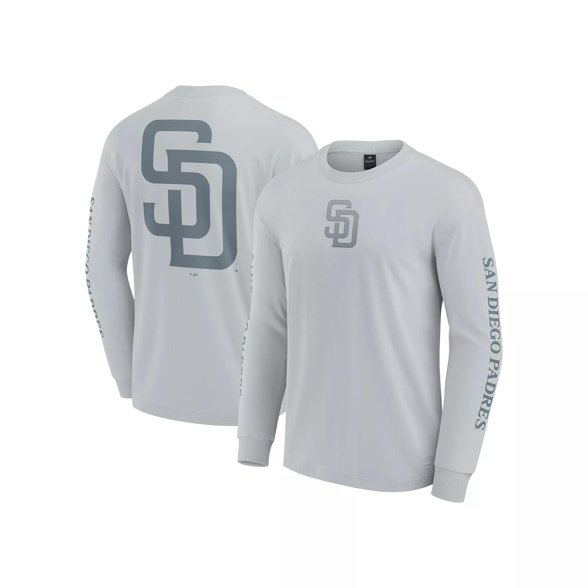 Men's Fanatics Gray San Diego Padres Elements Strive Long Sleeve T-Shirt,  Product Image