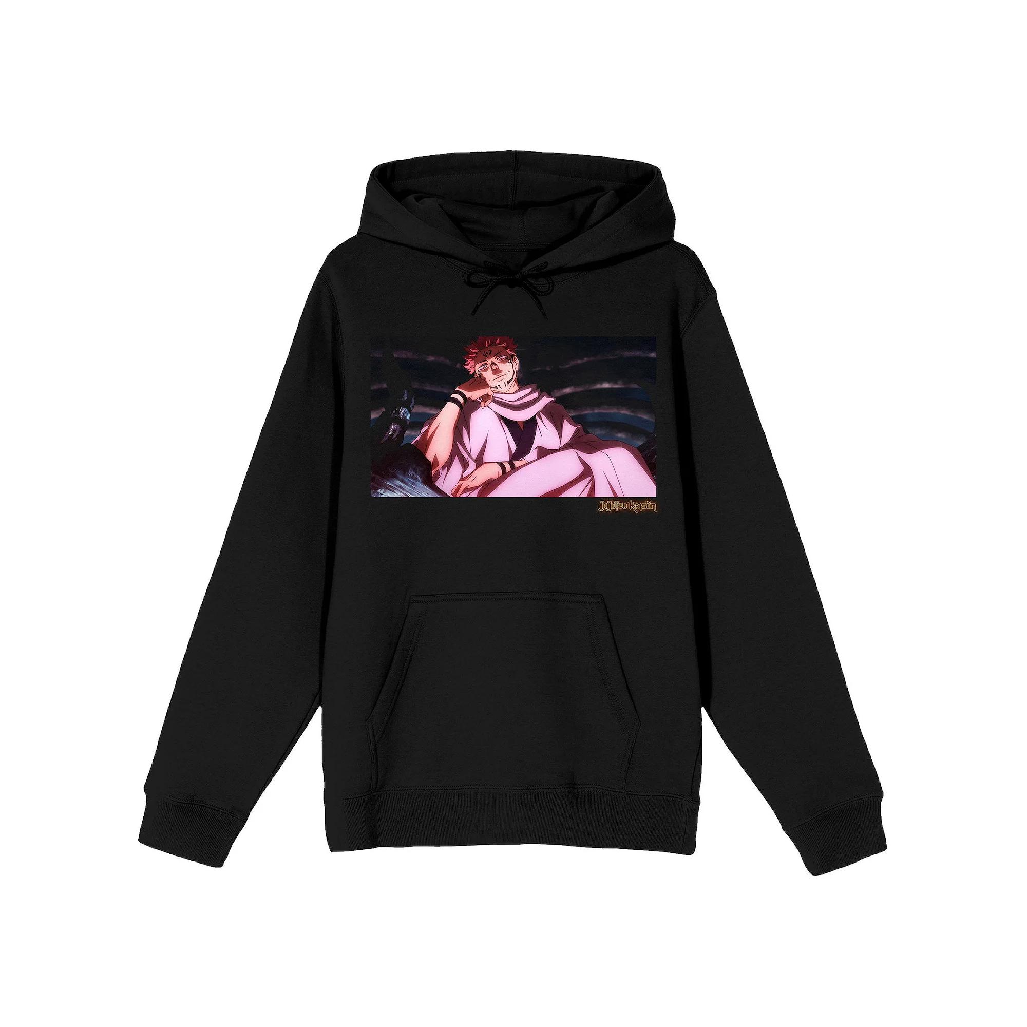 Men's Jujutsu Kaisen Sukuna Hoodie, Size: XXL, Black Product Image