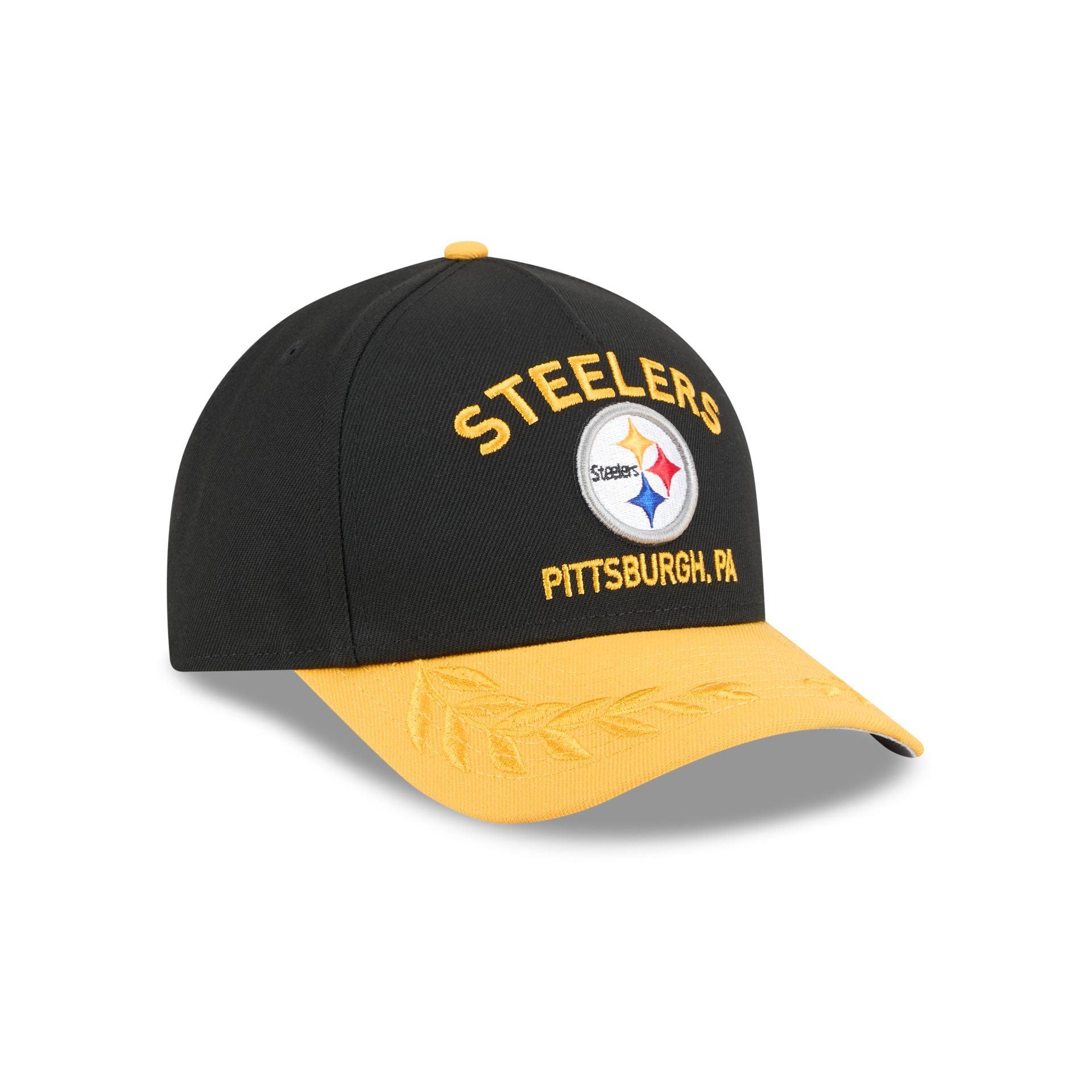 Pittsburgh Steelers 2025 Draft 9FORTY M-Crown A-Frame Snapback Hat Male Product Image