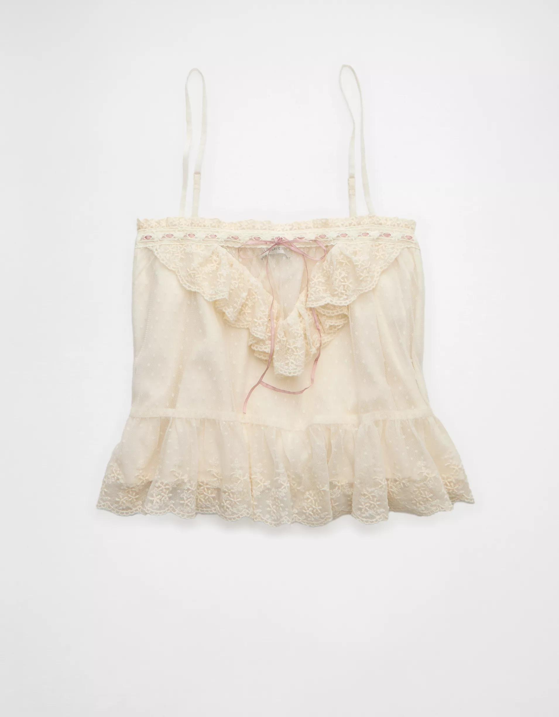 AE Mesh Ruffle Cami Product Image