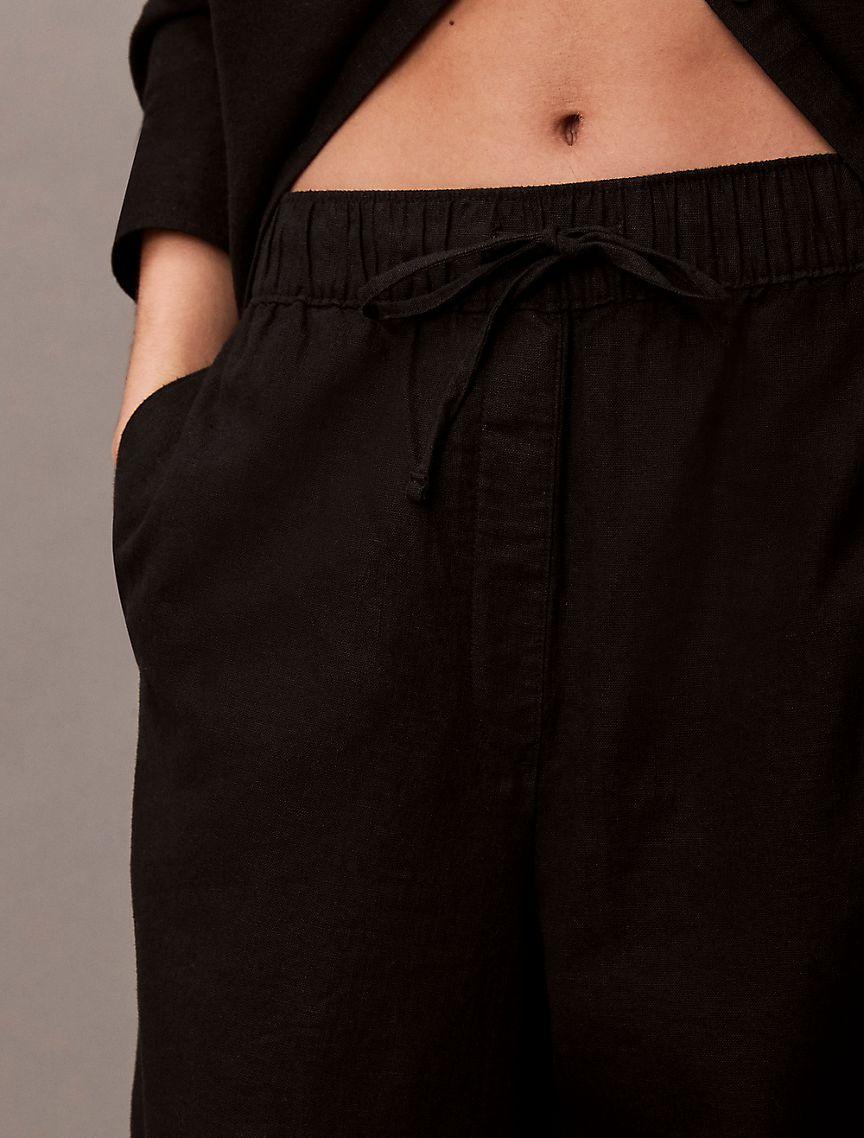 Linen Cotton Pull-On Pants Product Image