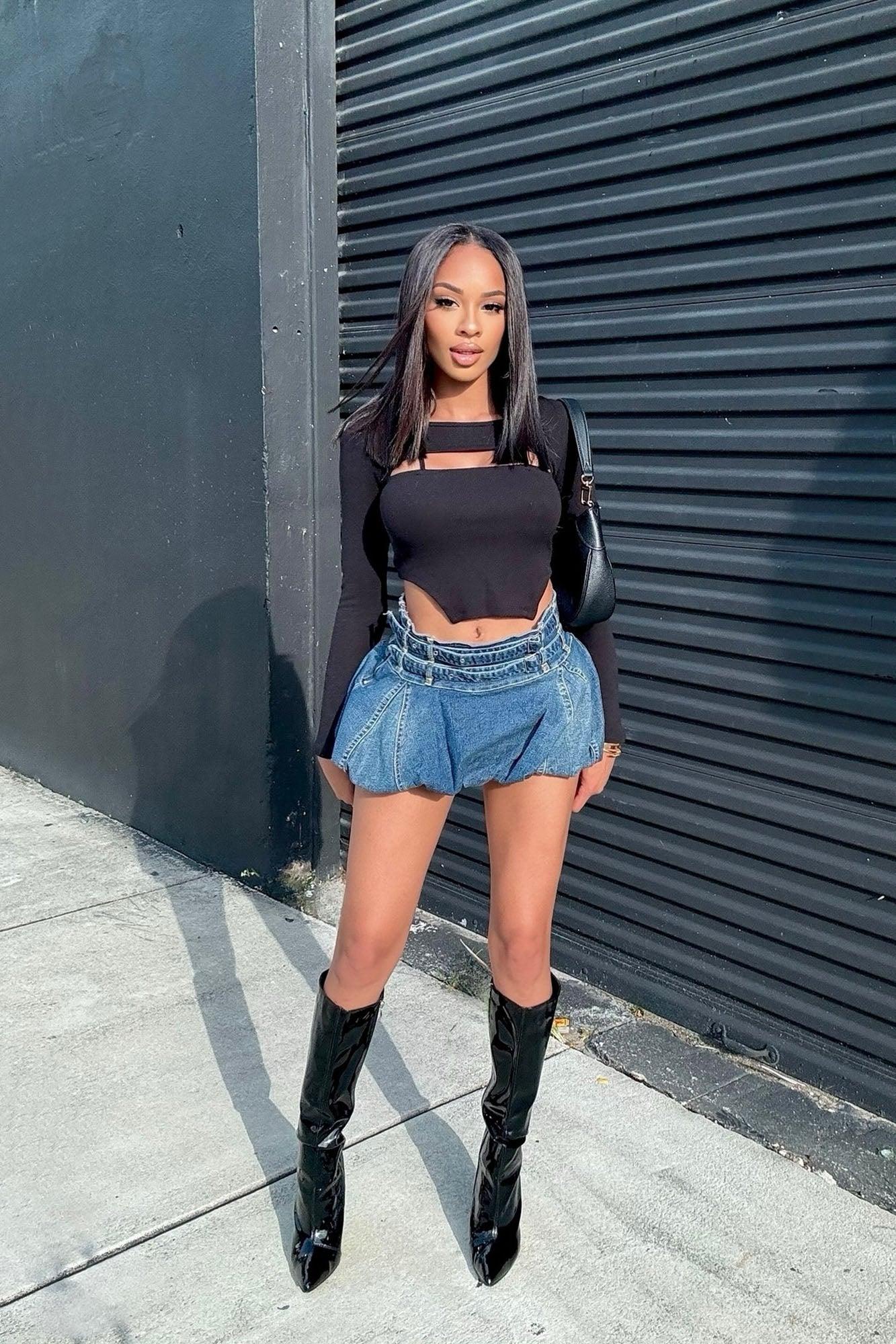 Jordan Cut Out Top - Black Product Image