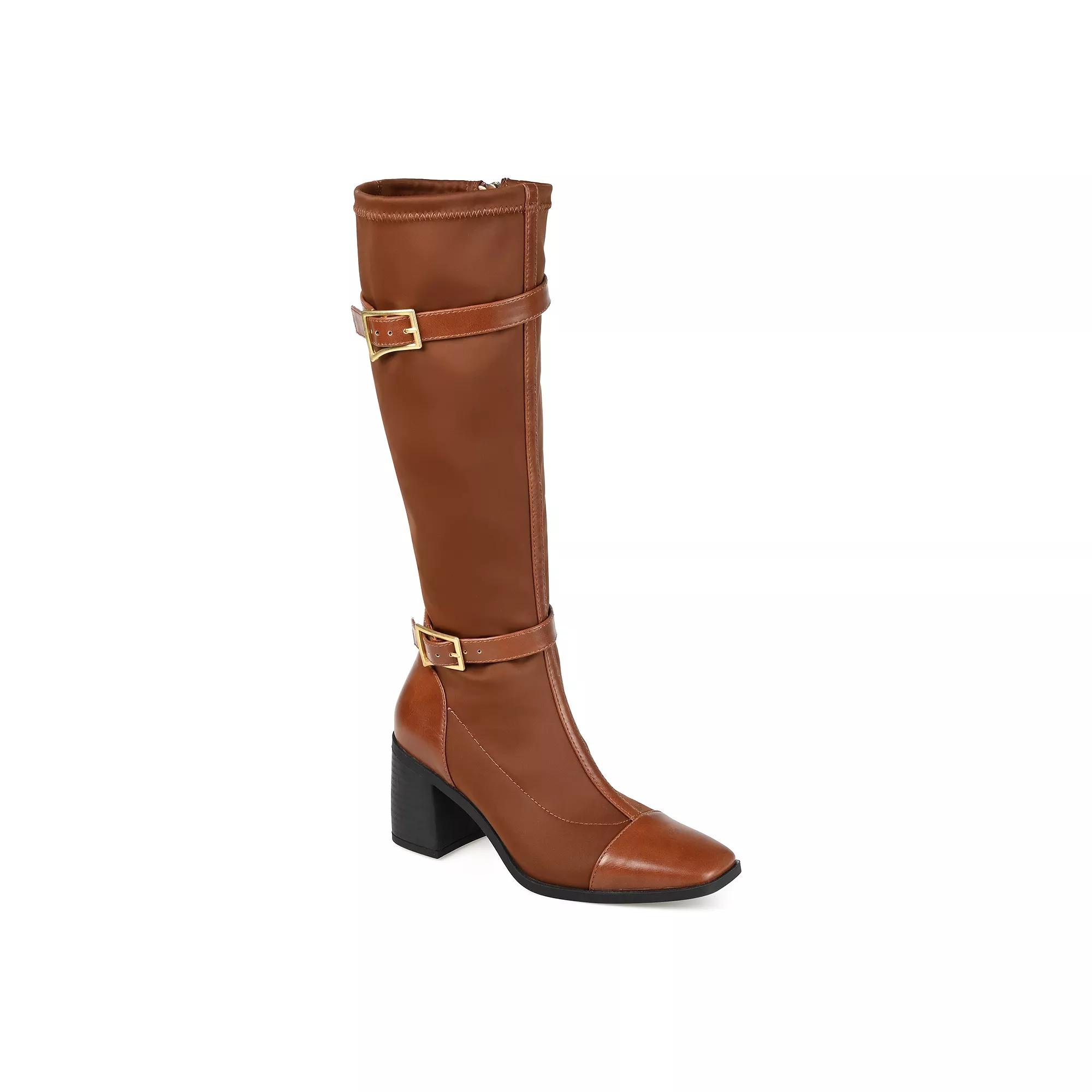 Journee Gaibree Women's Buckle Knee-High Boots,  Product Image