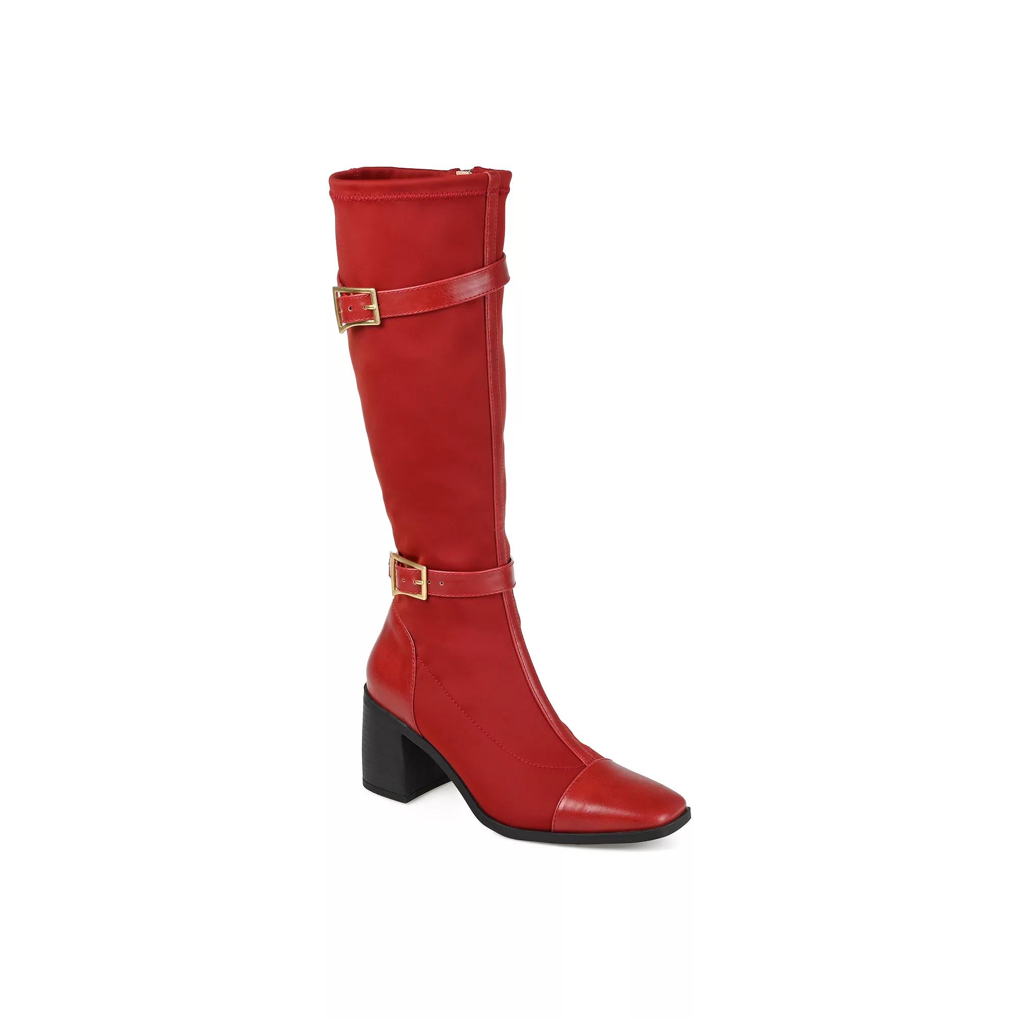 Journee Gaibree Women's Buckle Knee-High Boots,  Product Image