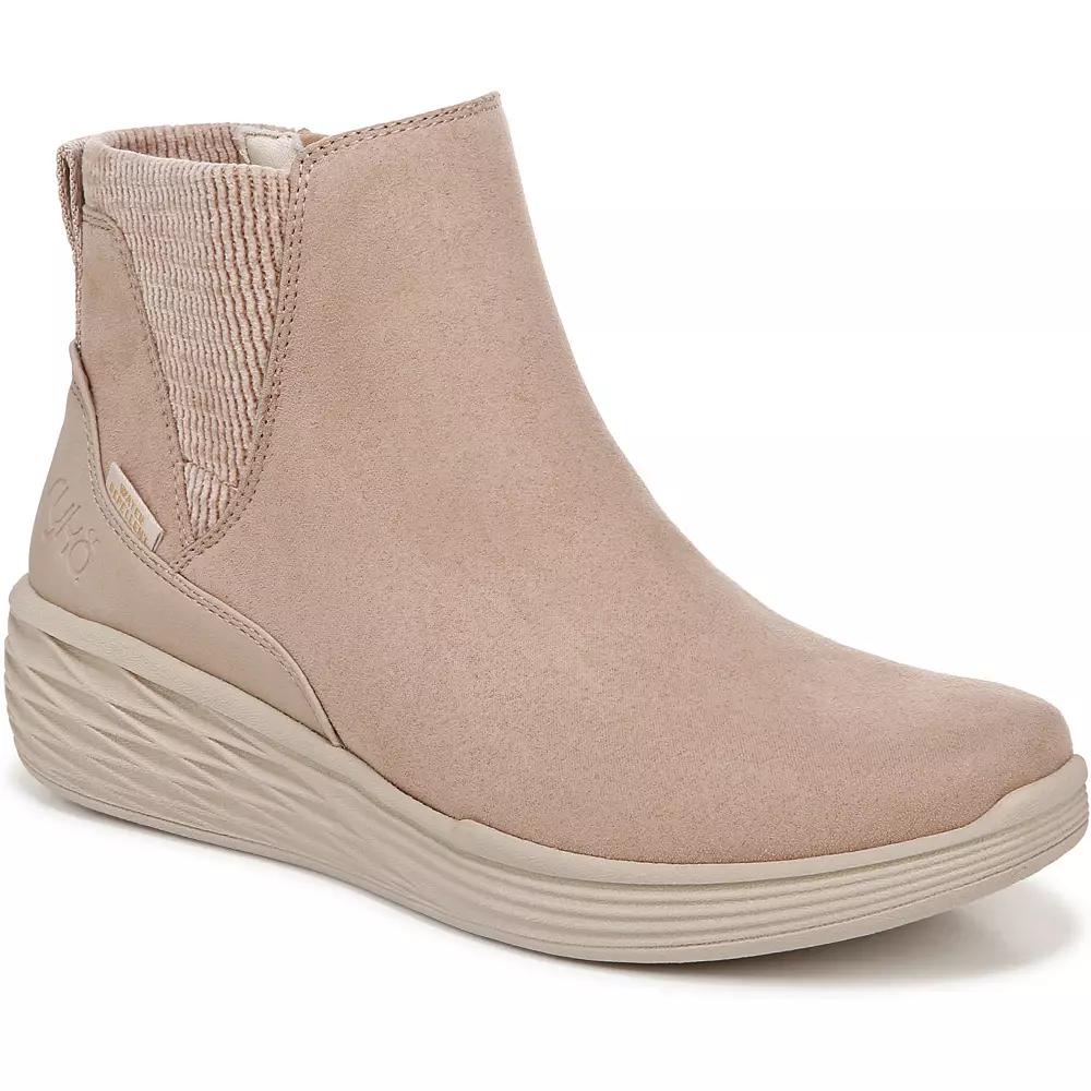 Ryka Noelle Next Zip Women's Wedge Boots, Size: 9 Wide, Warm Brown Leather Product Image