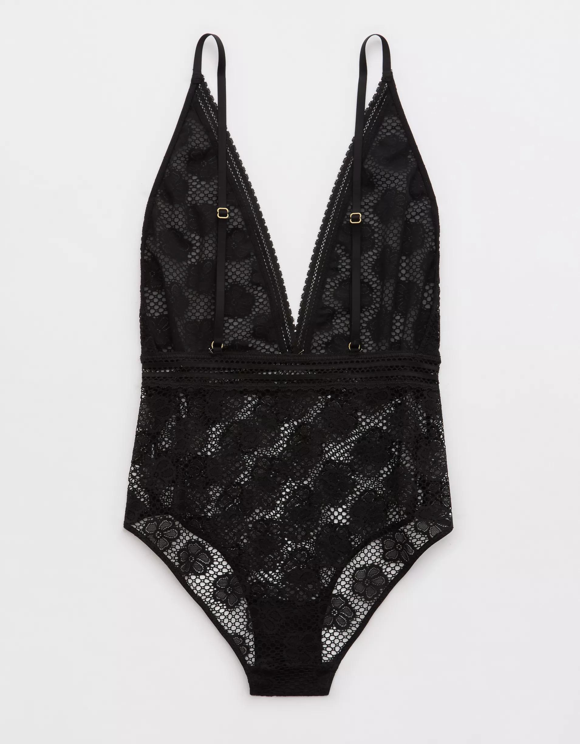 Show Off Beachside Lace Plunge Bodysuit Product Image