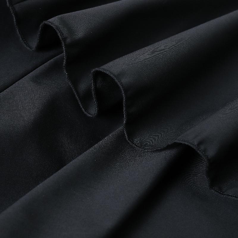 A-Line High Waisted Falbala Solid Color Long Skirts Skirts Bottoms Product Image