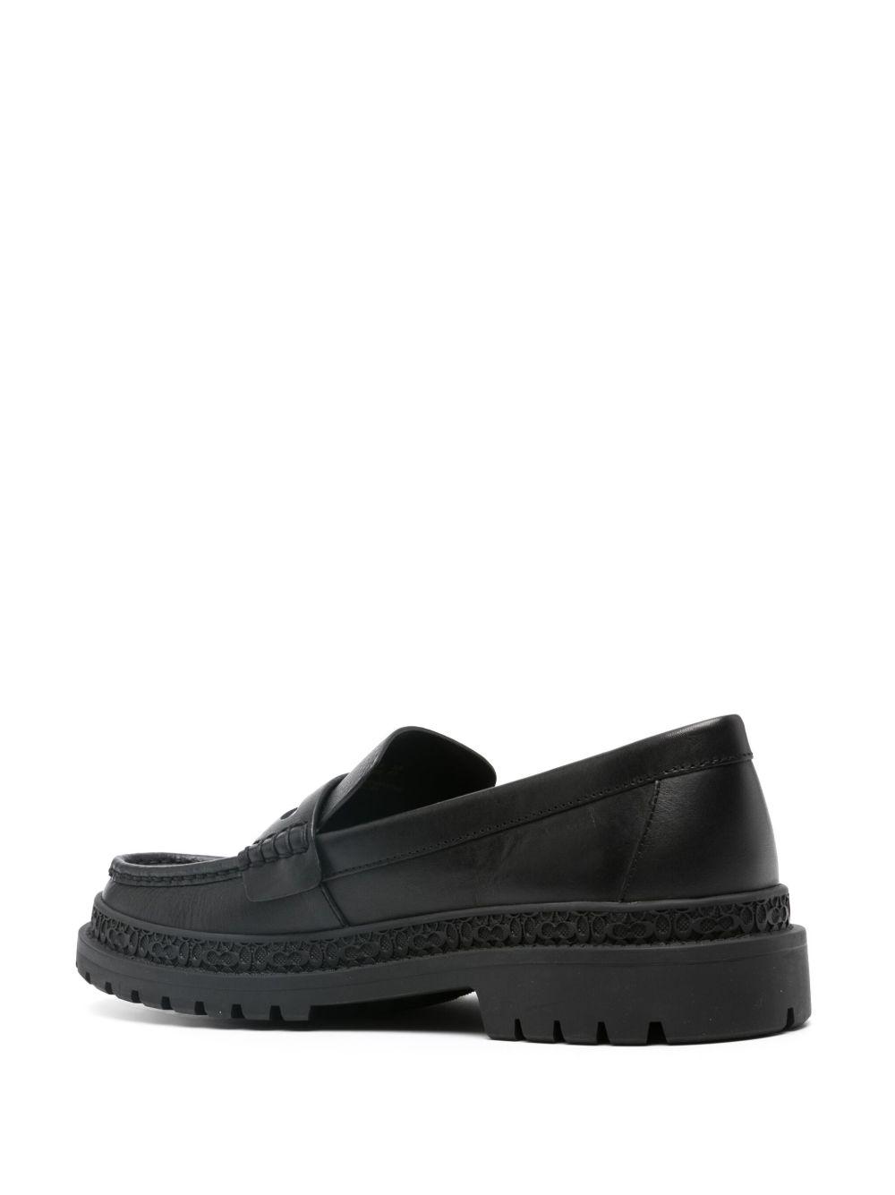 penny-slot leather loafers Product Image