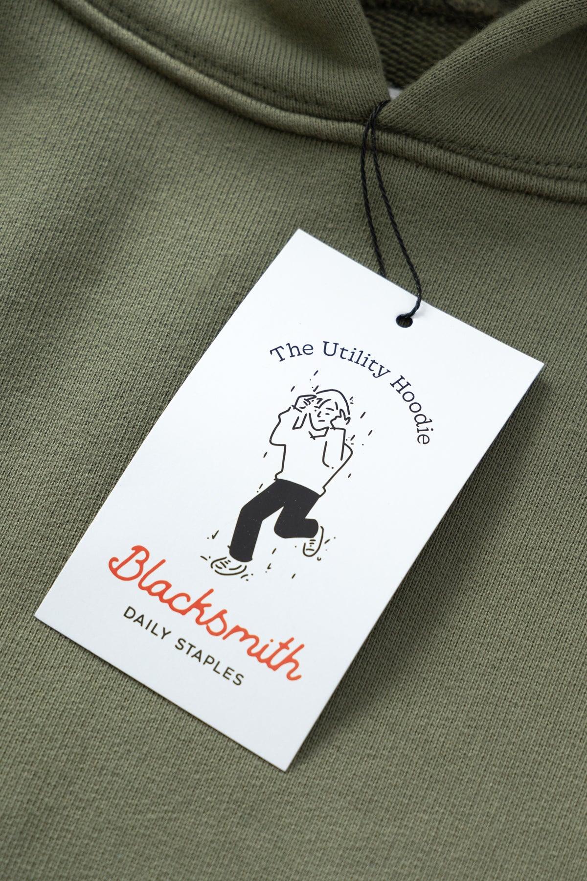 Blacksmith - 750GSM Utility Hoodie - Olive Product Image