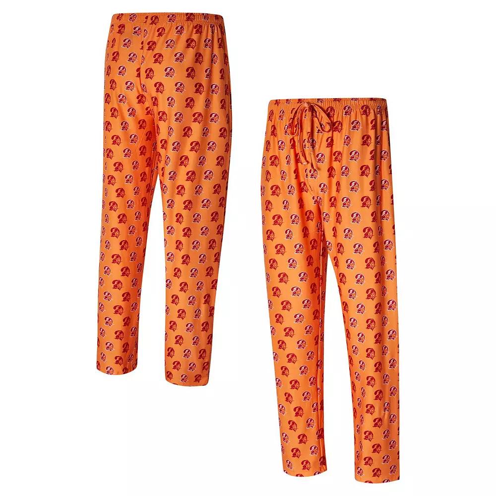 Men's Concepts Sport Orange Tampa Bay Buccaneers Record Throwback All Over Knit Pants, Size: 2XL Product Image