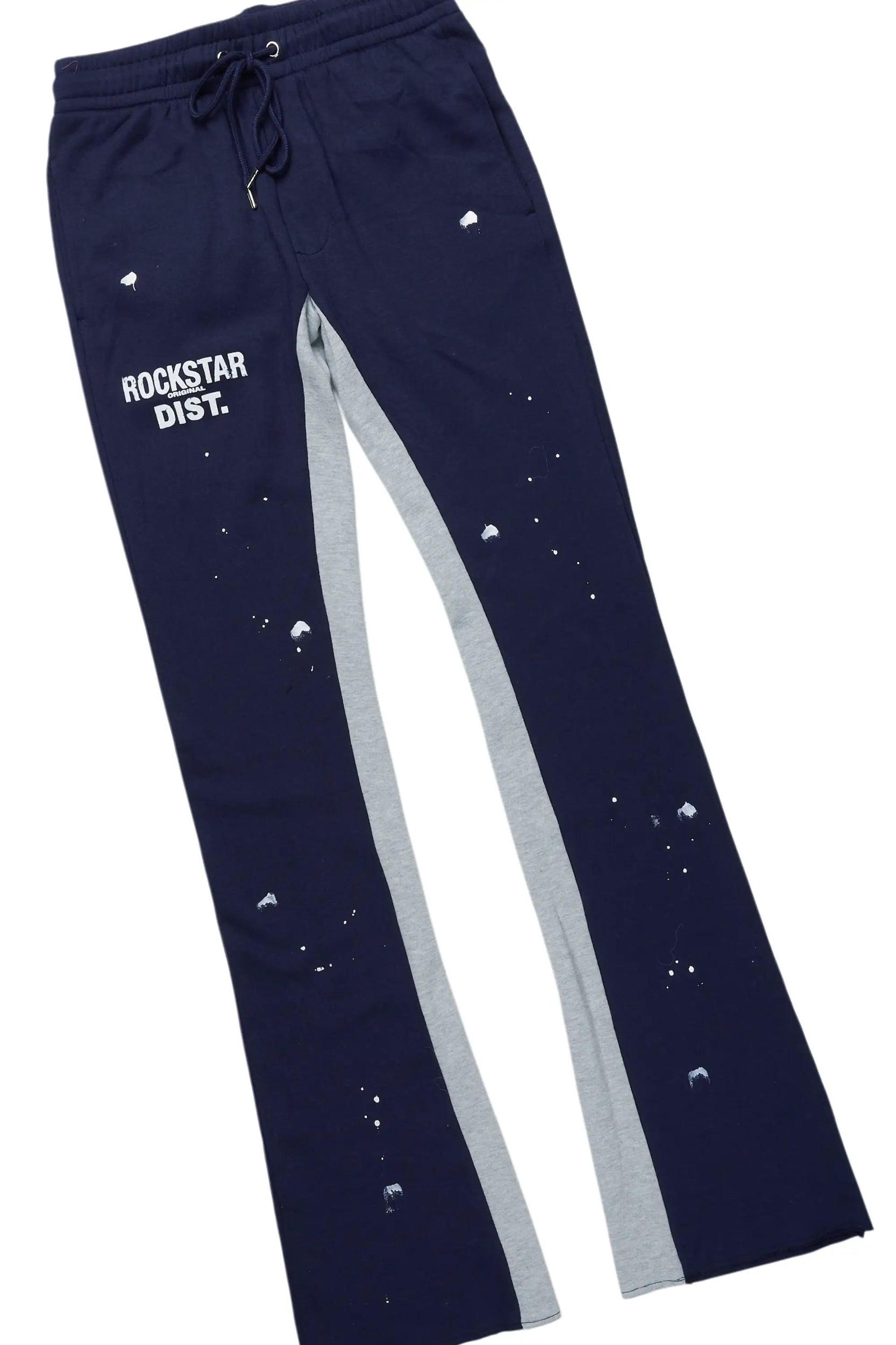 Raffer Navy Hoodie Baggy Fit Pant Track Set Male Product Image