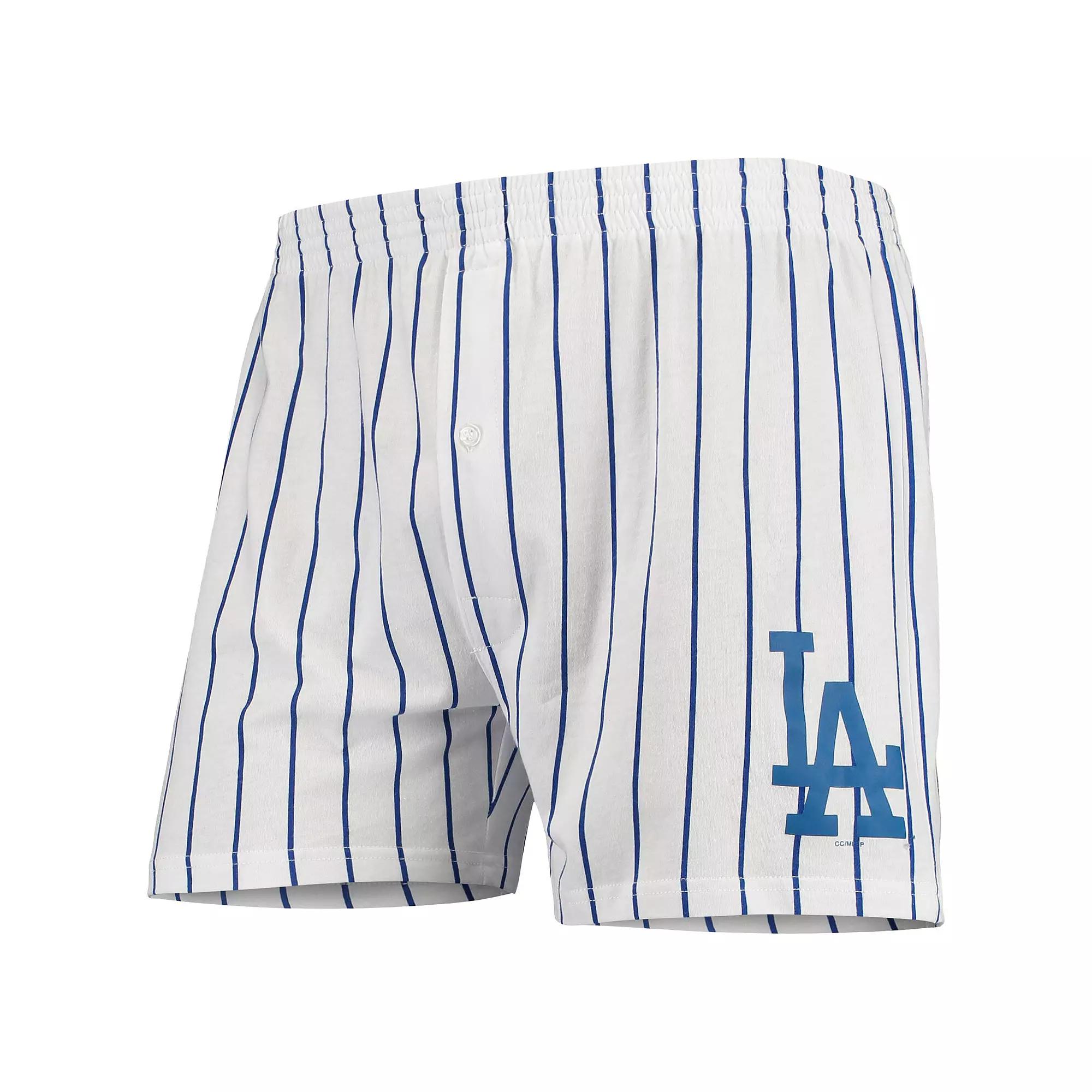 Men's Concepts Sport White Los Angeles Dodgers Vigor Boxer Shorts, Size: XL Product Image
