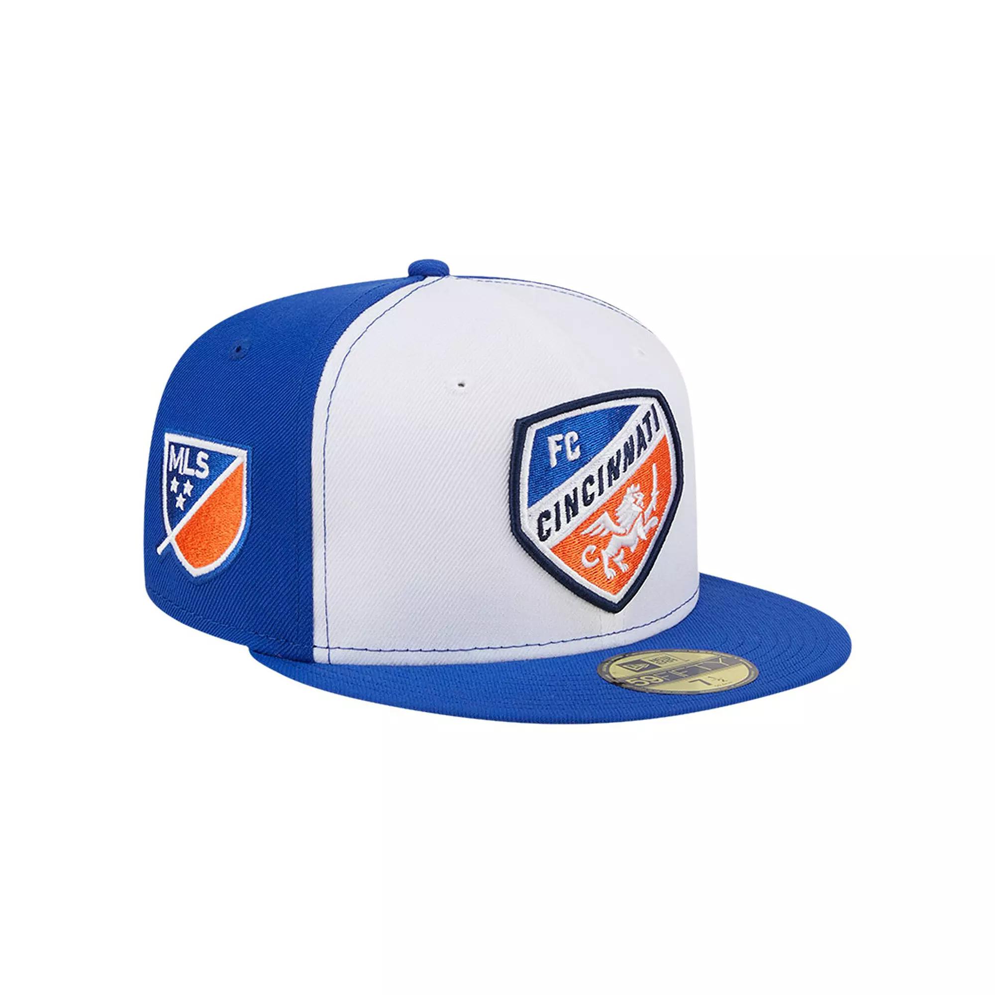Men's New Era White/Blue FC Cincinnati 2024 Kick Off Collection 59FIFTY Fitted Hat, Size: 7 1/8, Fcc White Product Image