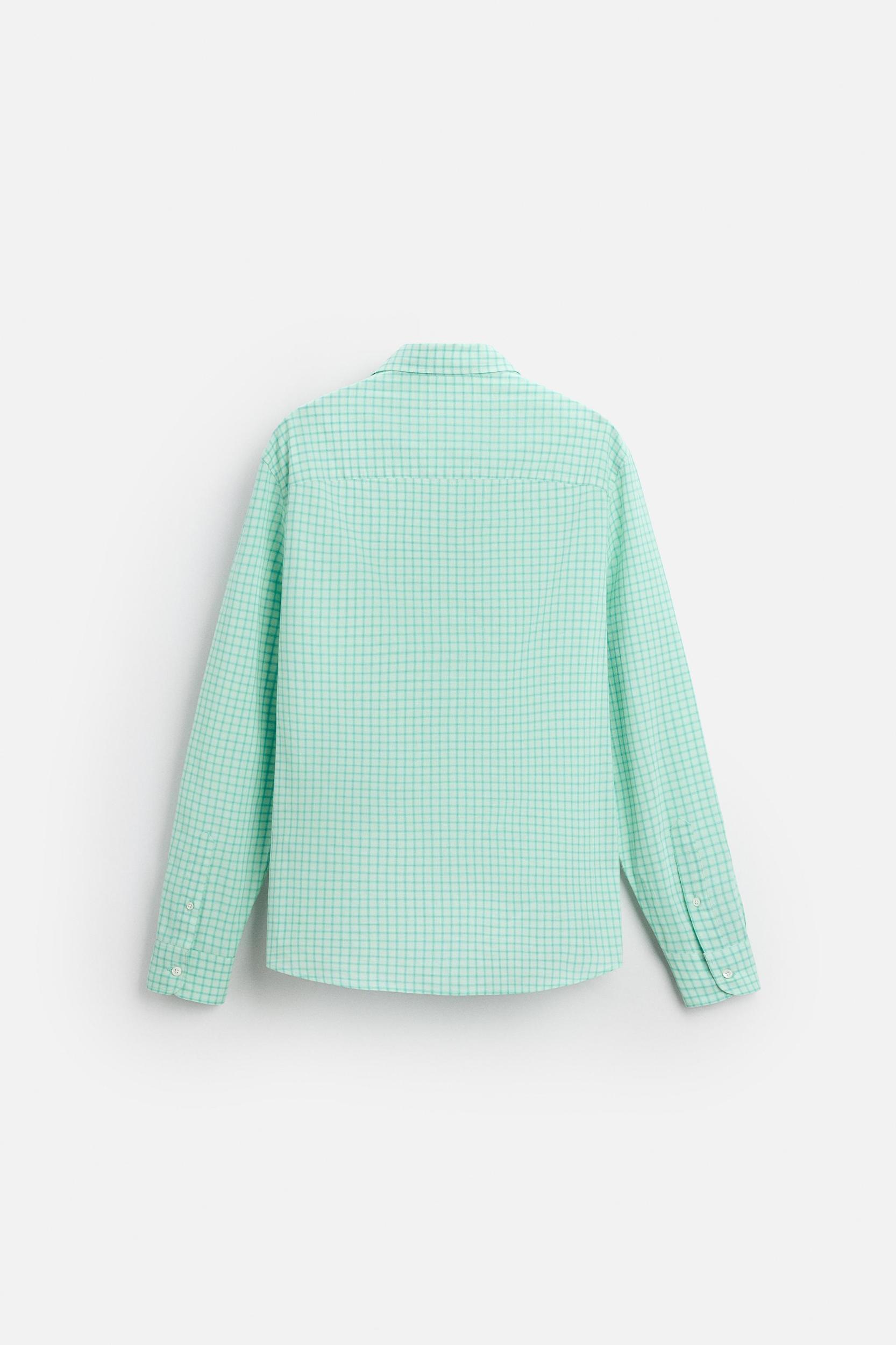 TEXTURED PLAID SHIRT Product Image