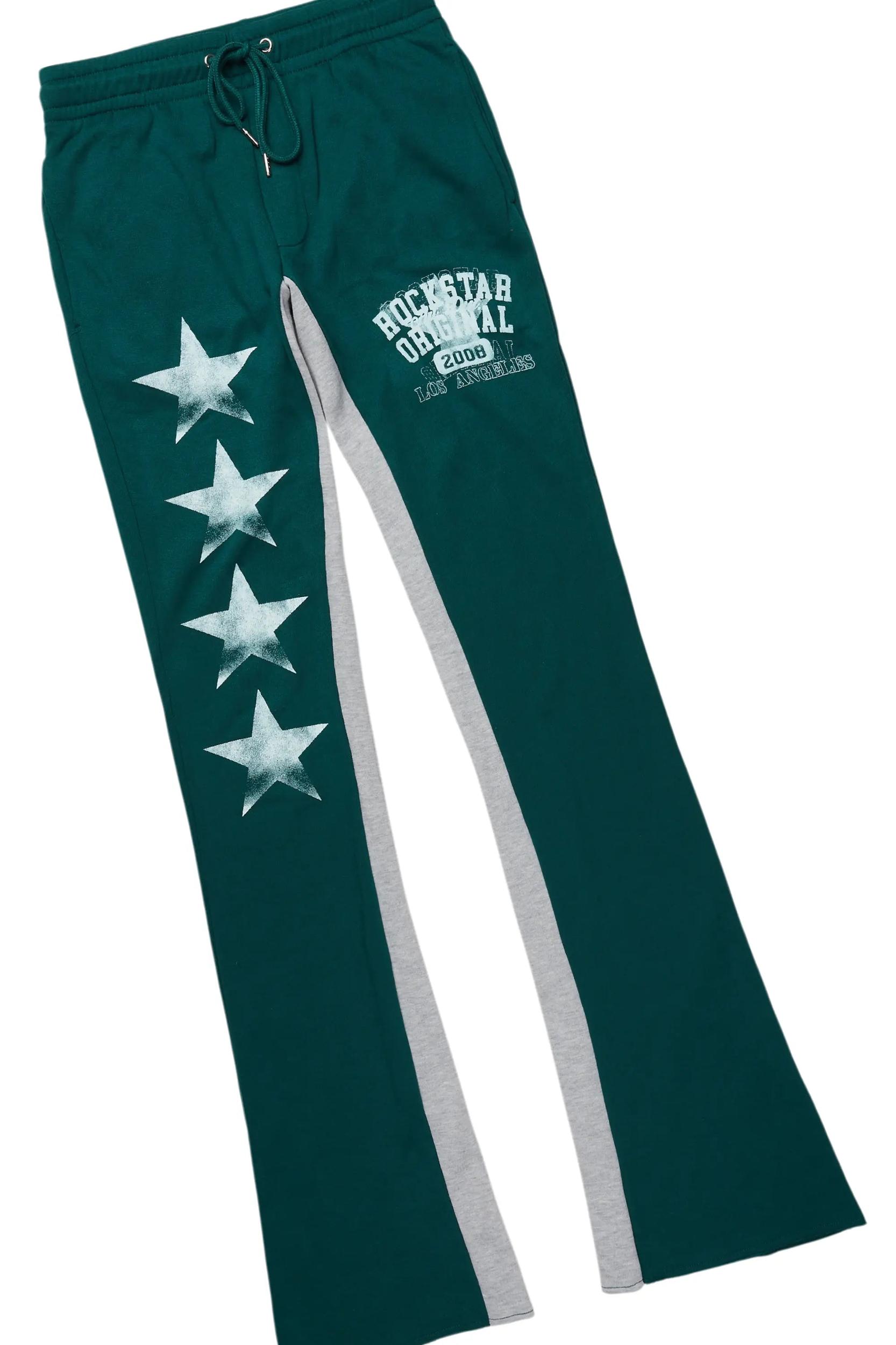 Greil Dark Green Hoodie/Baggy Track Pant Set Male Product Image