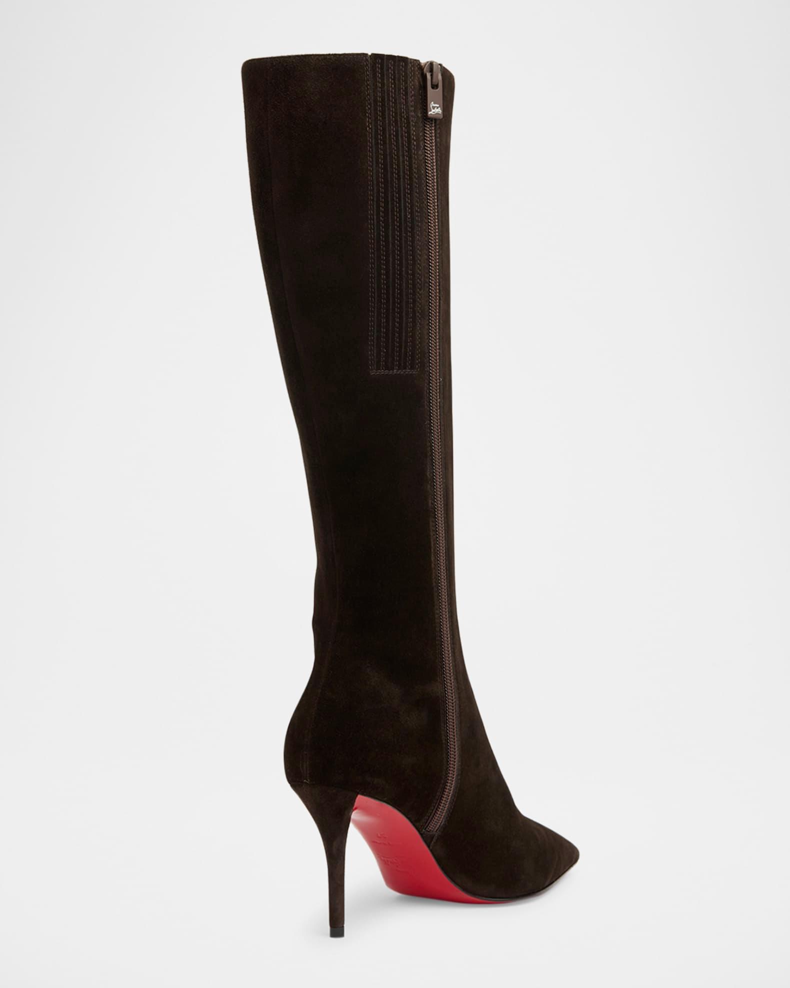 Kate Suede Red Sole Knee-High Boots Product Image