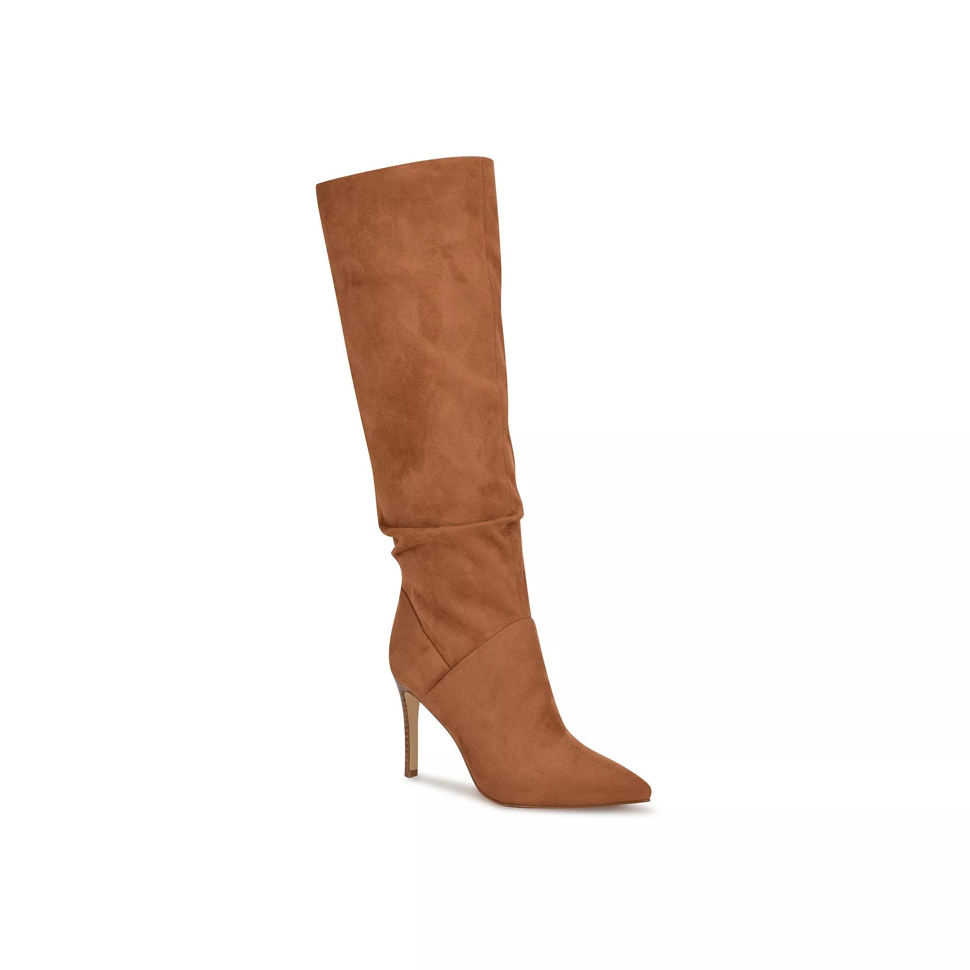 Nine West Perino Women's Stiletto Heel Knee-High Dress Boots, Size: 8.5, Red Product Image