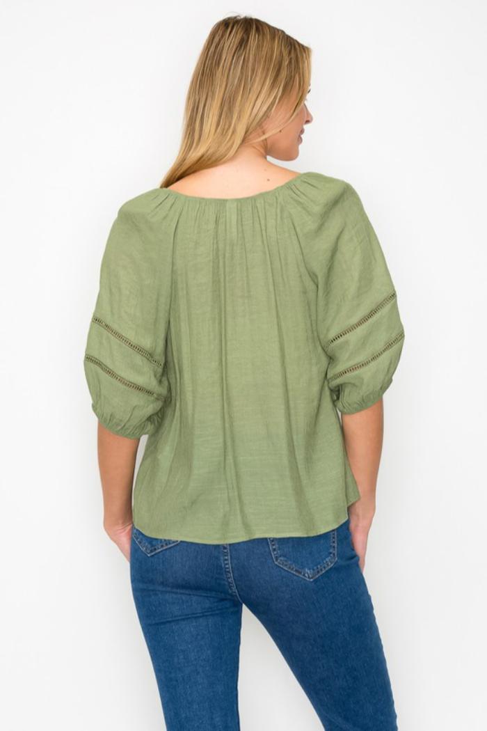 Tie Front Off Shoulder Top Product Image