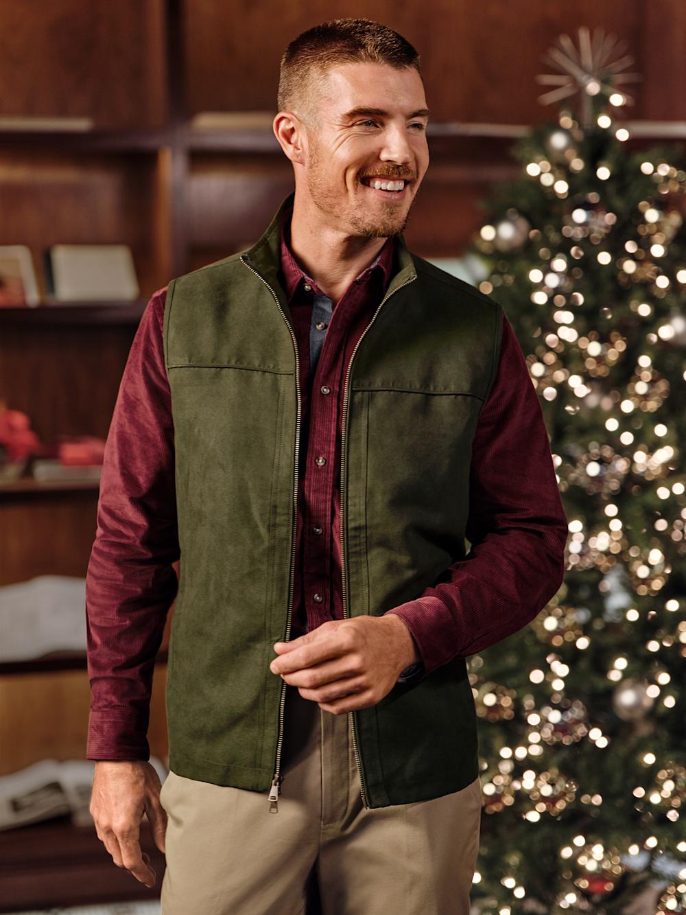 Microsuede Vest - Green Product Image