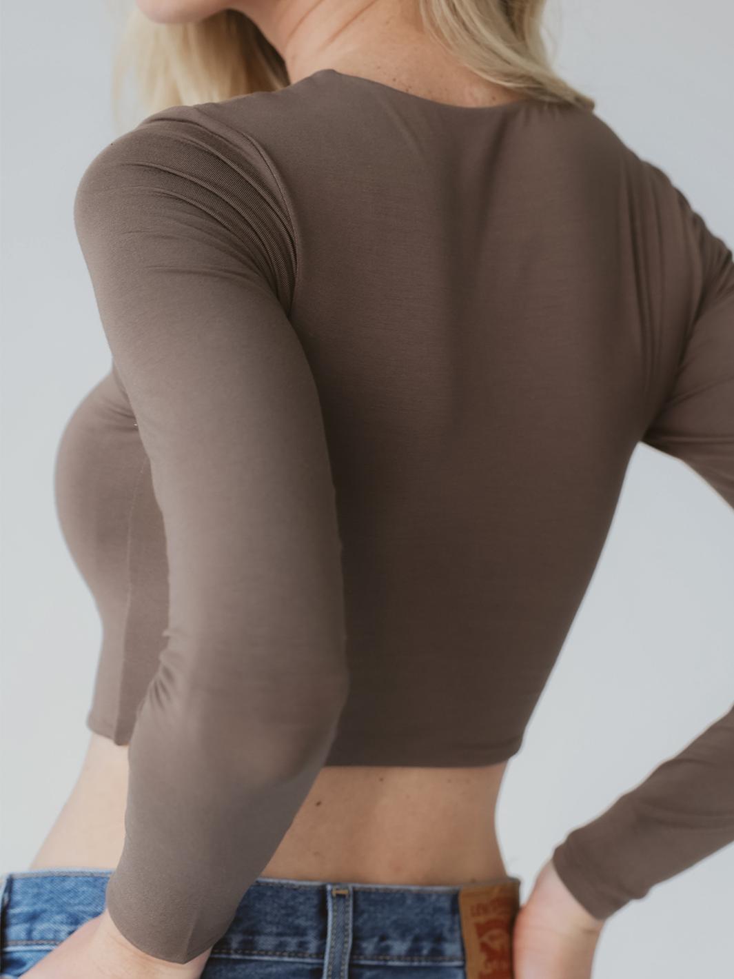 Long Sleeve Square Neck Brami Product Image