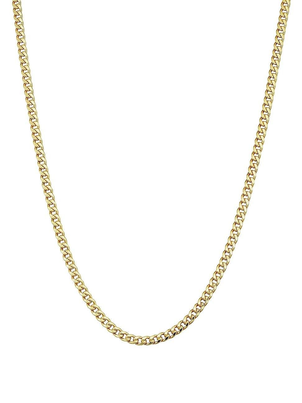 Womens 14K Yellow Gold Estate Cuban Choker Product Image