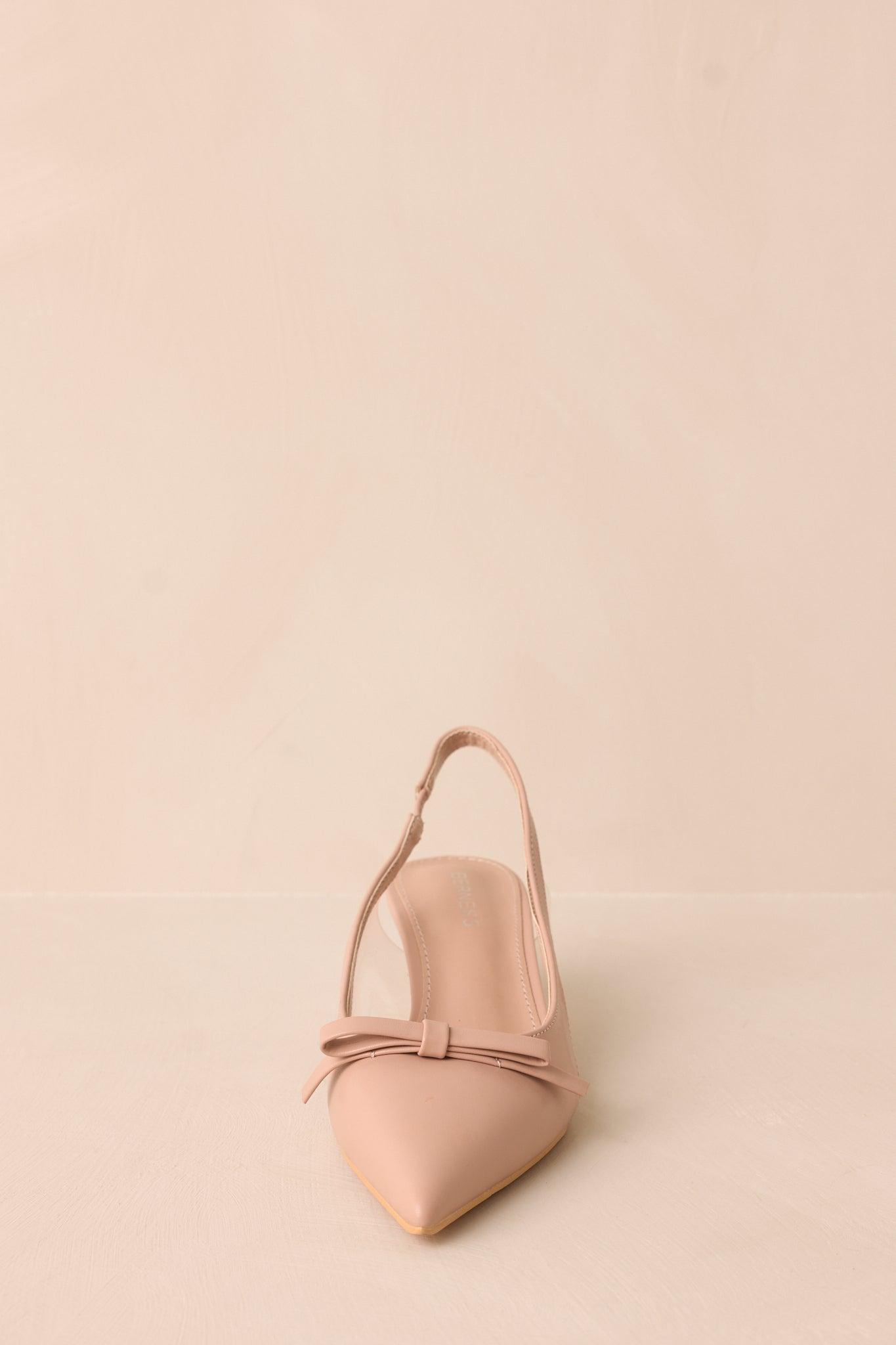 Regal Steps Beige Slingback Kitten Heels Product Image