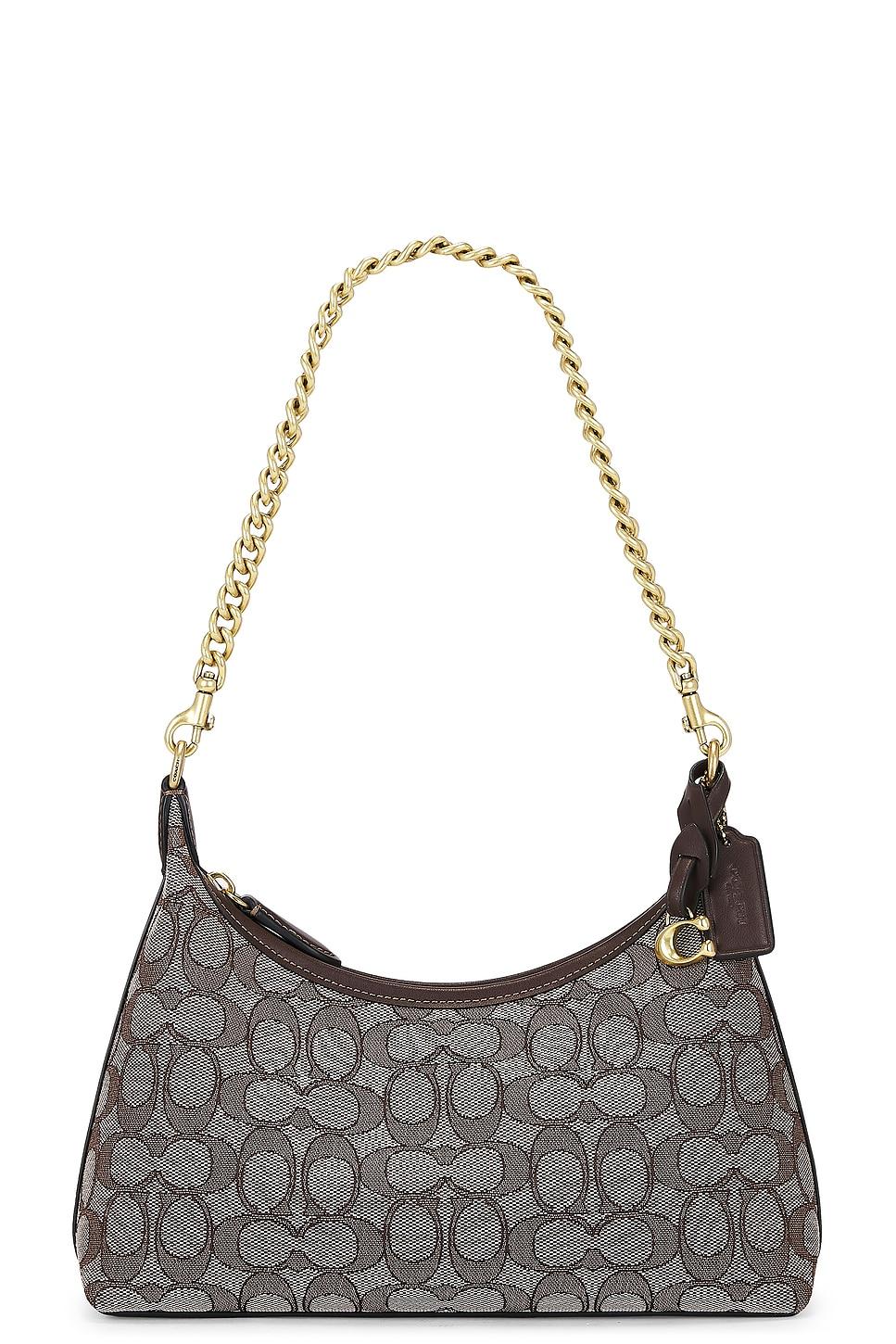 Signature Jacquard Juliet Shoulder Bag 25 Oak Maple Coach Product Image