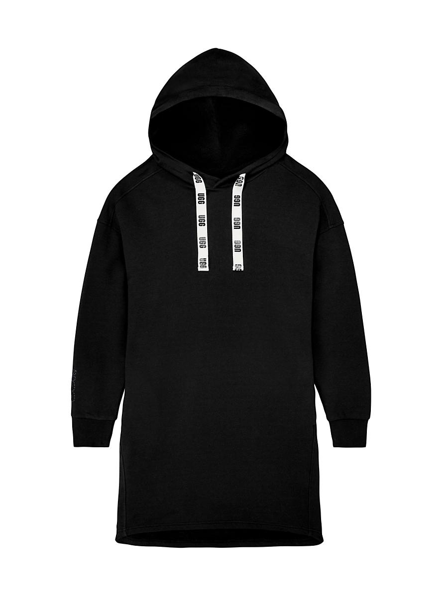 Aderyn Brushed Fleece Knit Hoodie Dress Product Image