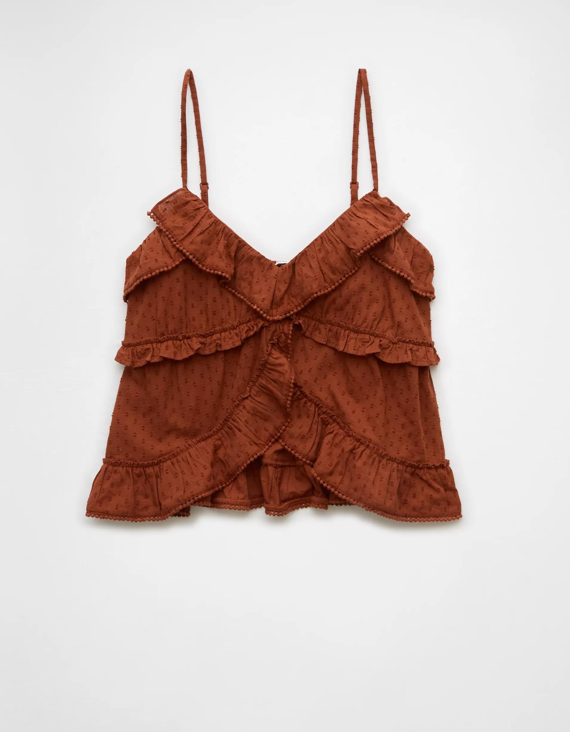 AE V-Neck Ruffle Cami Product Image