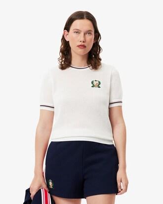 French Made Embroidered Shield Sweater Product Image