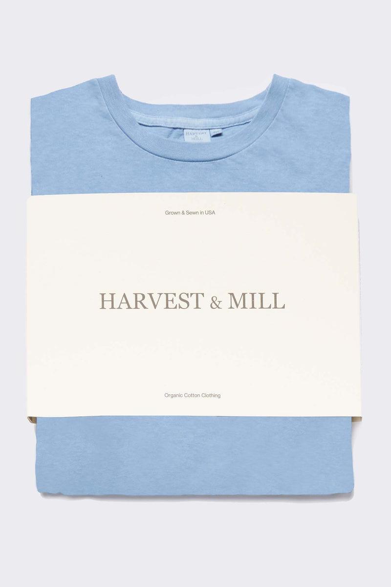 Indigo Dyed Light Blue Women's Organic Unisex Style Crew Tee Product Image