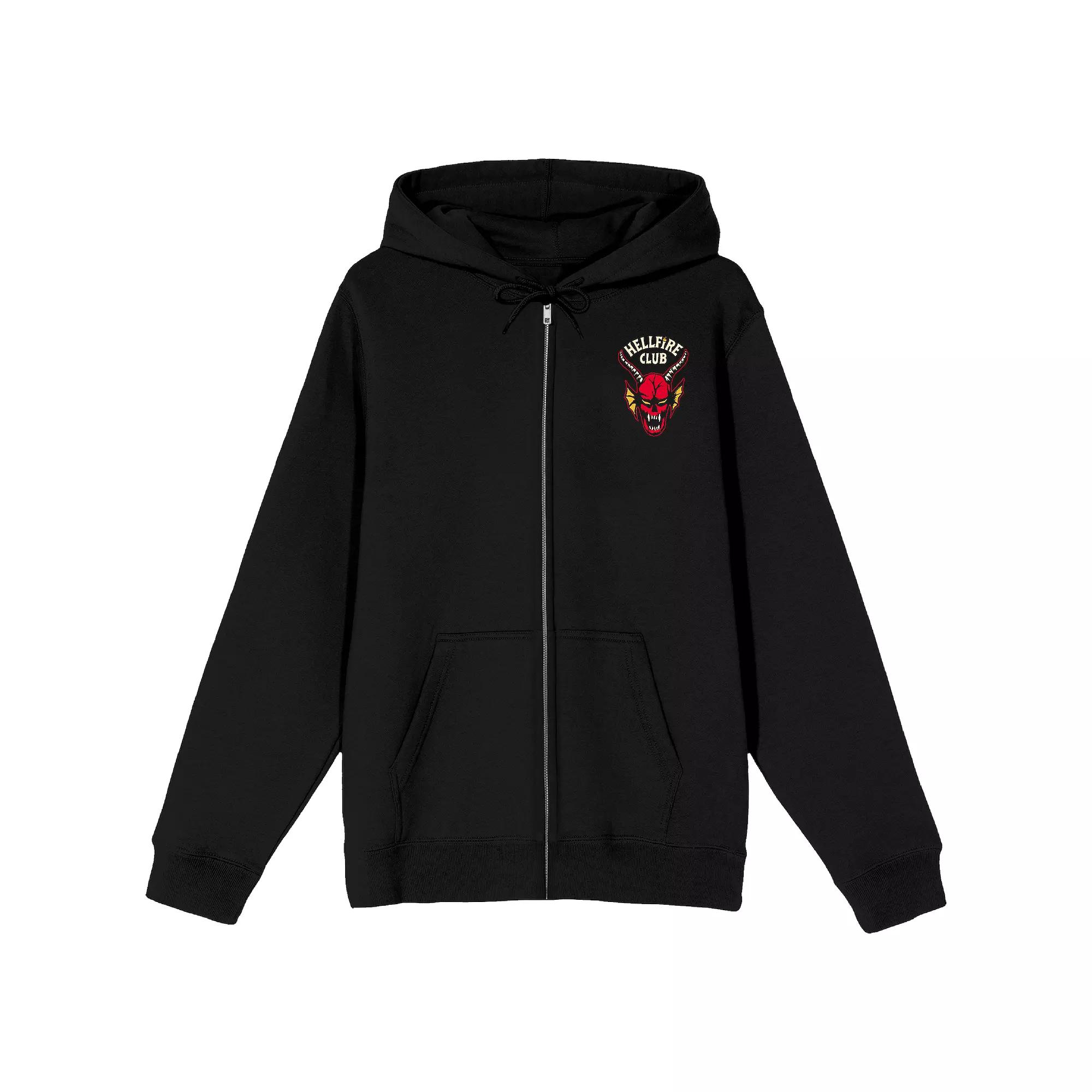 Men's Stranger Things Hellfire Club Dice Graphic Hoodie, Size: Medium, Black Product Image