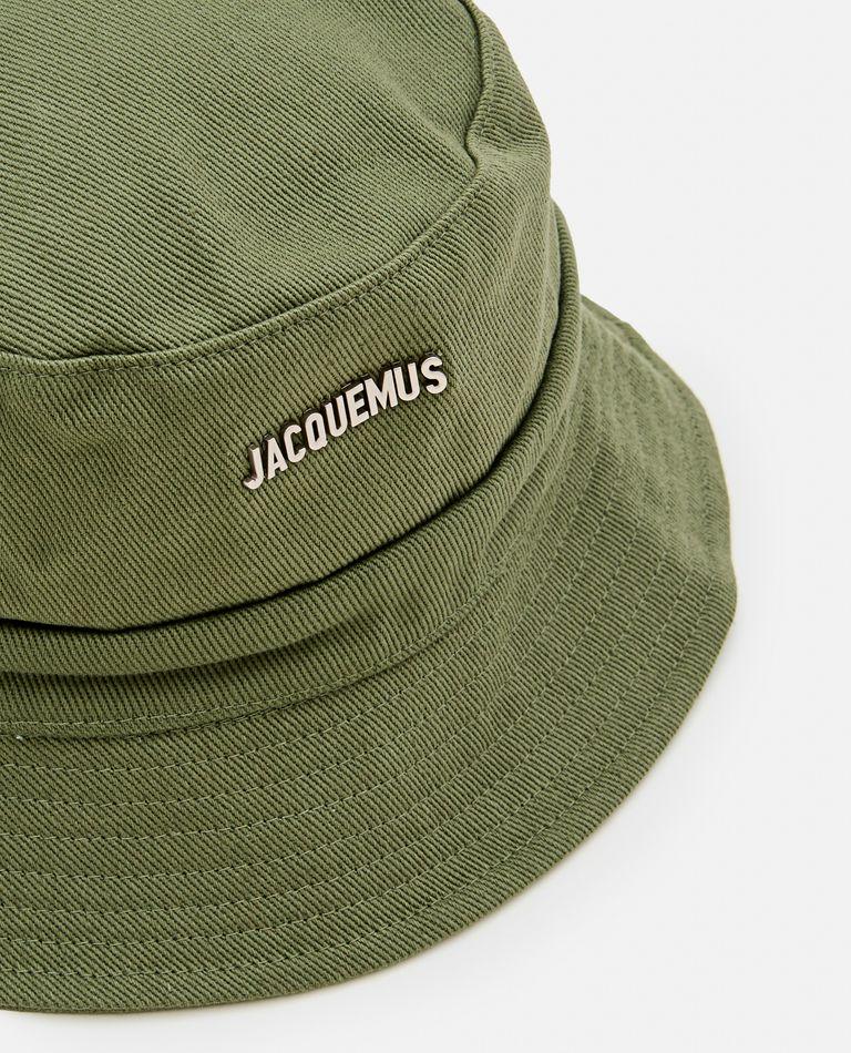 JACQUEMUS Gadjo Bucket Hat Featuring Bow Detailing In Green Product Image