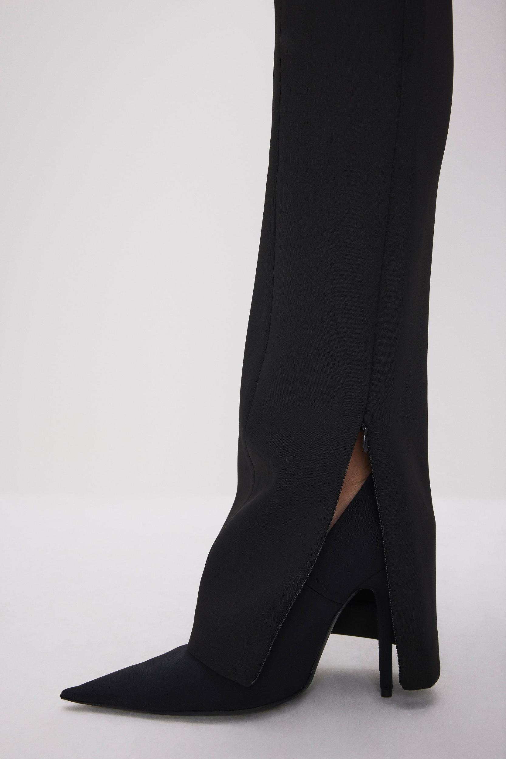 SCUBA PULL-ON STRAIGHT TROUSERS | BLACK001 Product Image