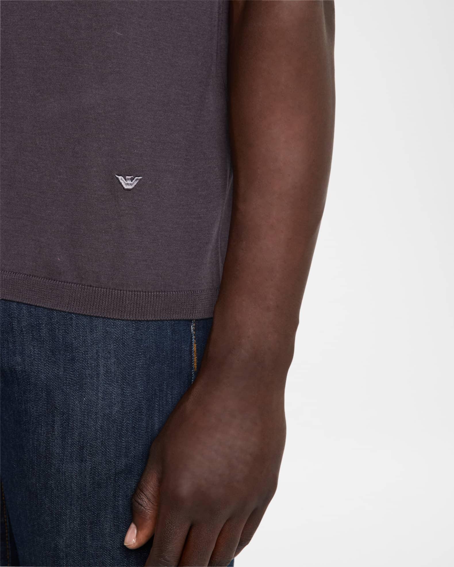 Men's Lyocell, Cotton and Silk Crewneck T-Shirt Product Image